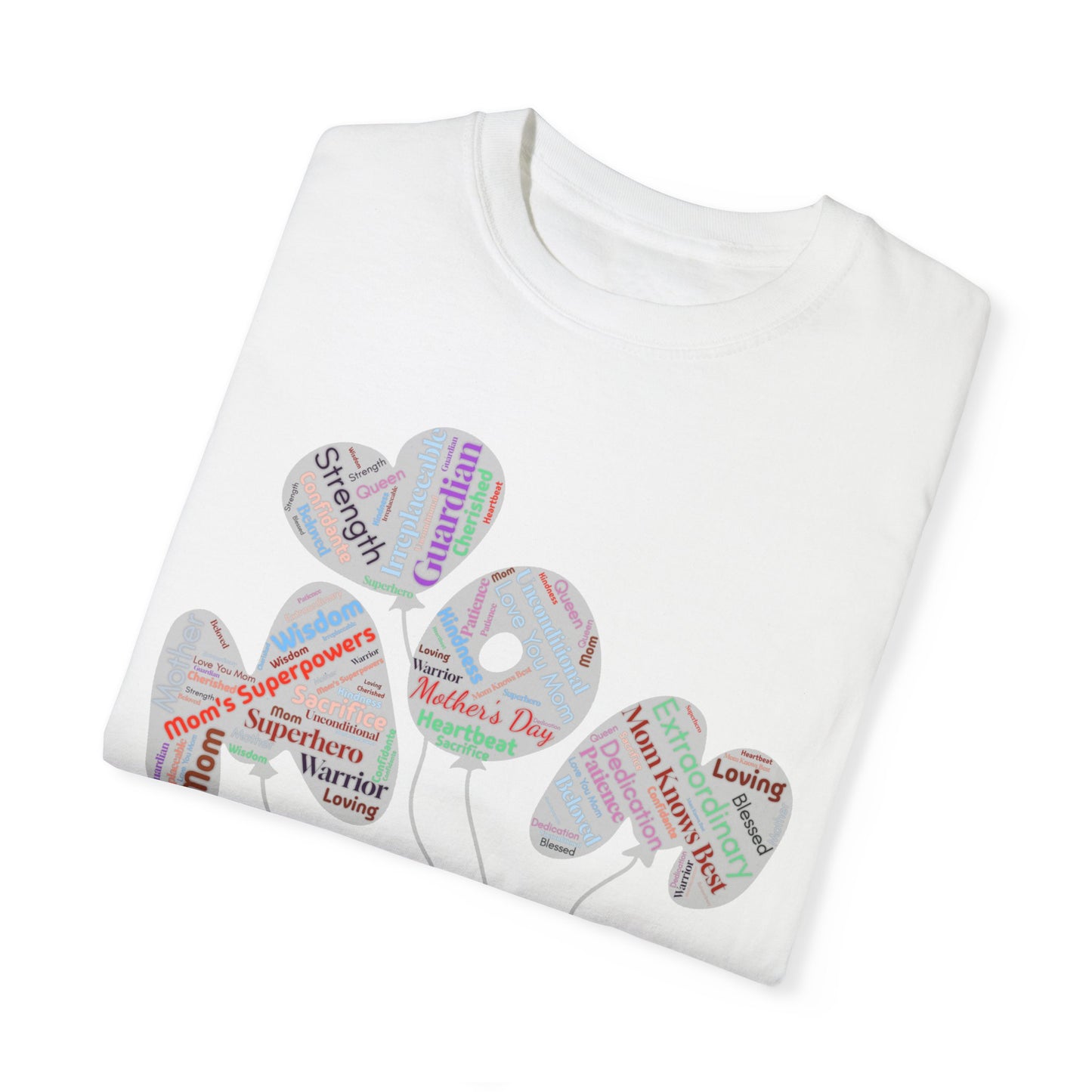 Product Title "Mother's Day Heart Balloons T-Shirt