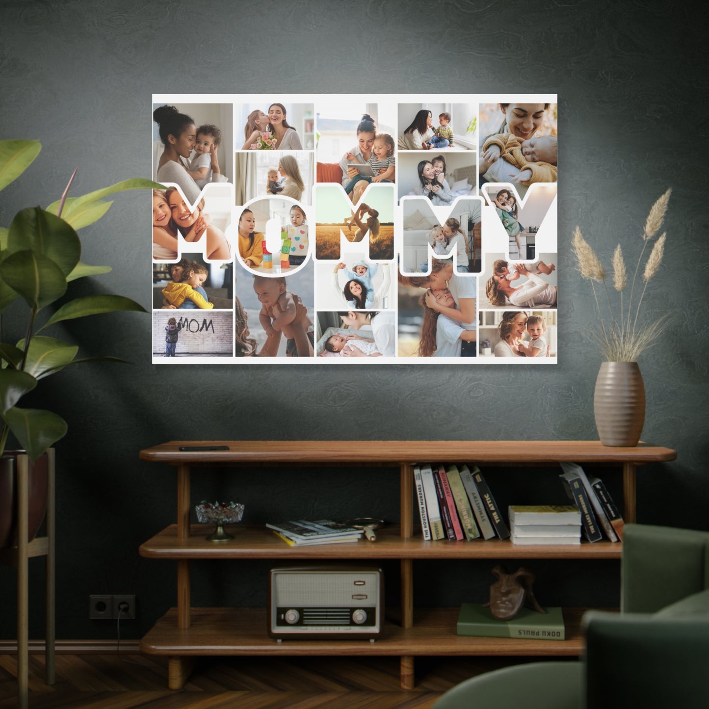 Personalized "MOMMY" Photo Collage Canvas