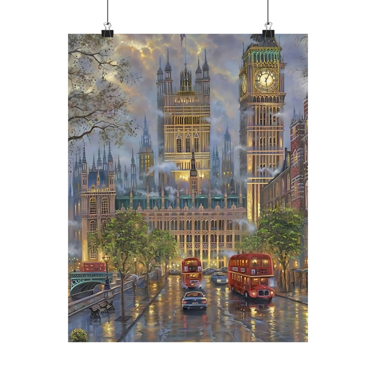 London Fog Matte Vertical Poster