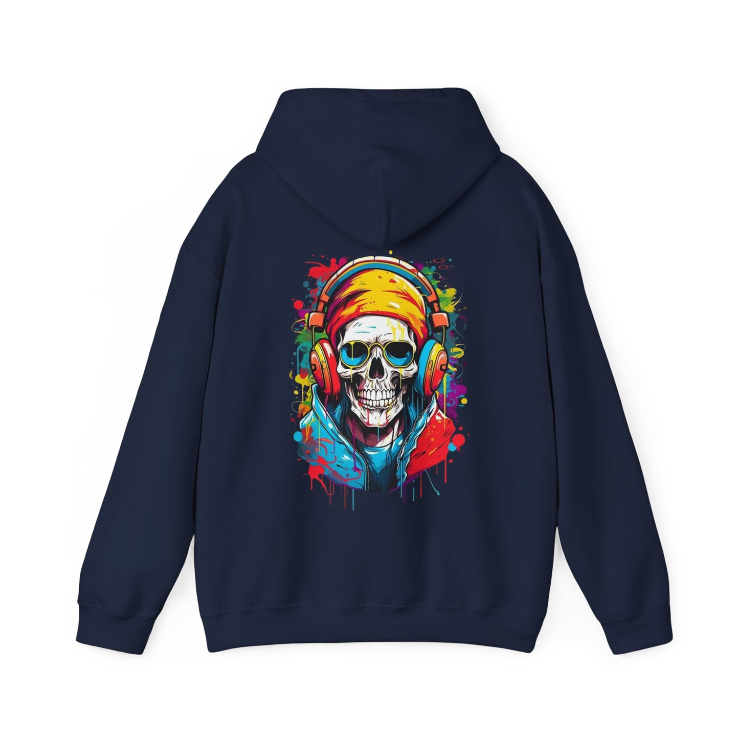 Vivid Gamer Skull Hooded Sweatshirt