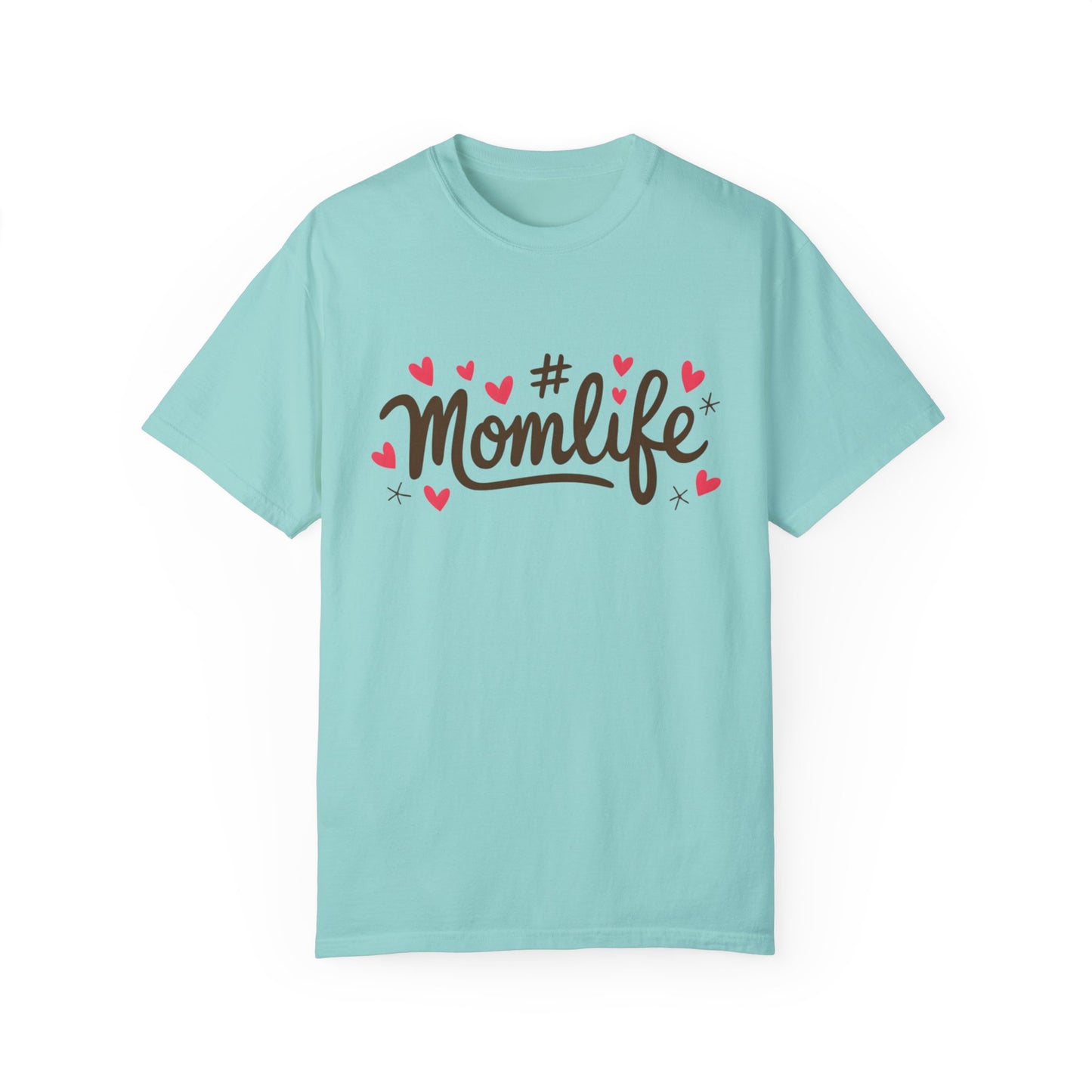 Momlife Heart-Adorned T-Shirt