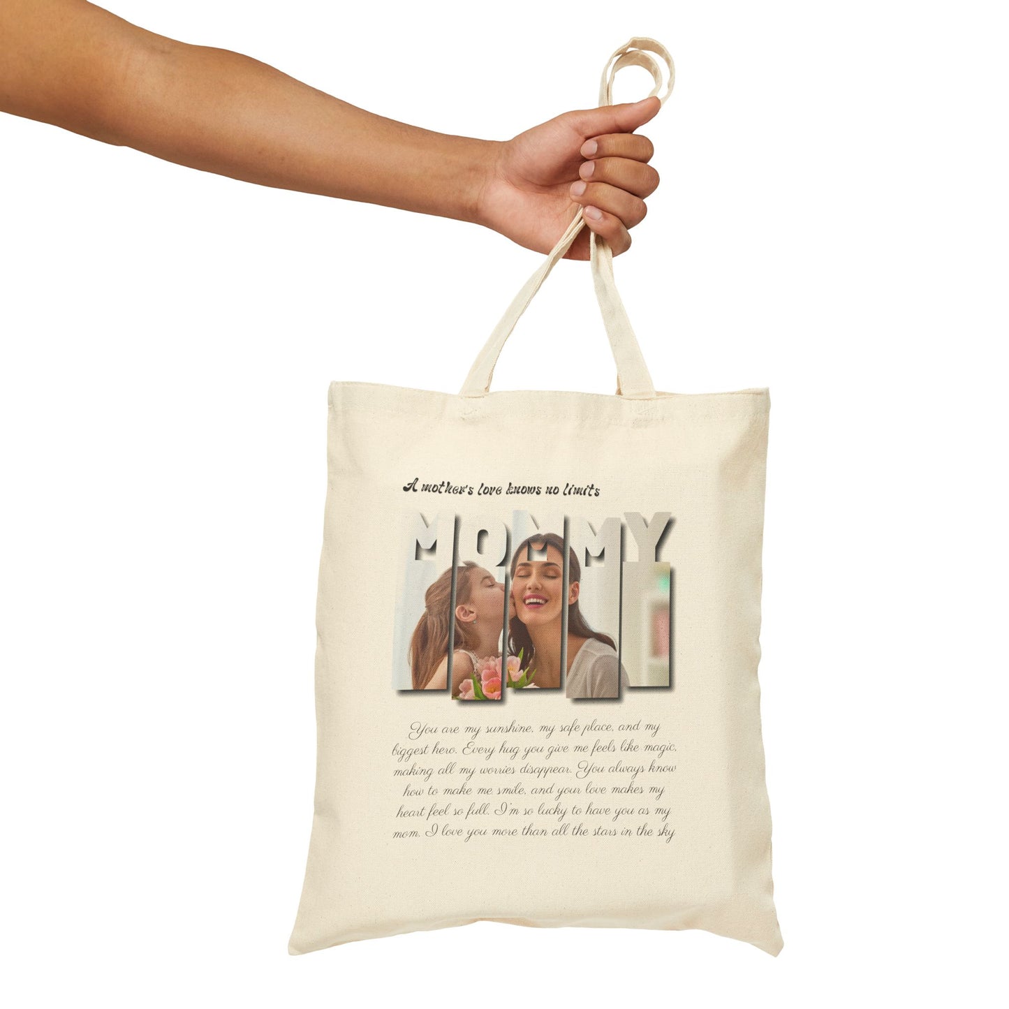 Personalized MOMMY Photo Tote Bag