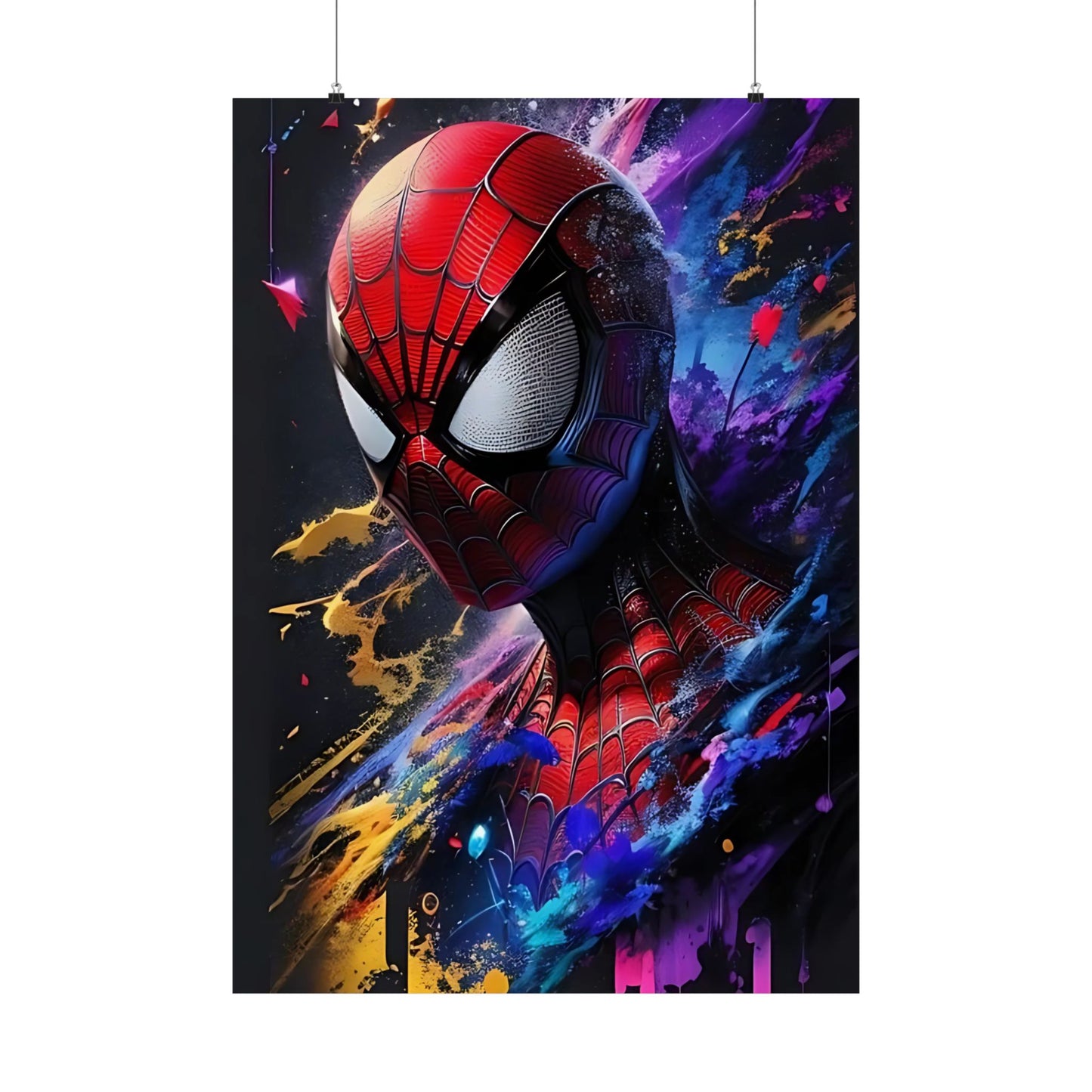 Spider-Hero Cosmic Art Poster