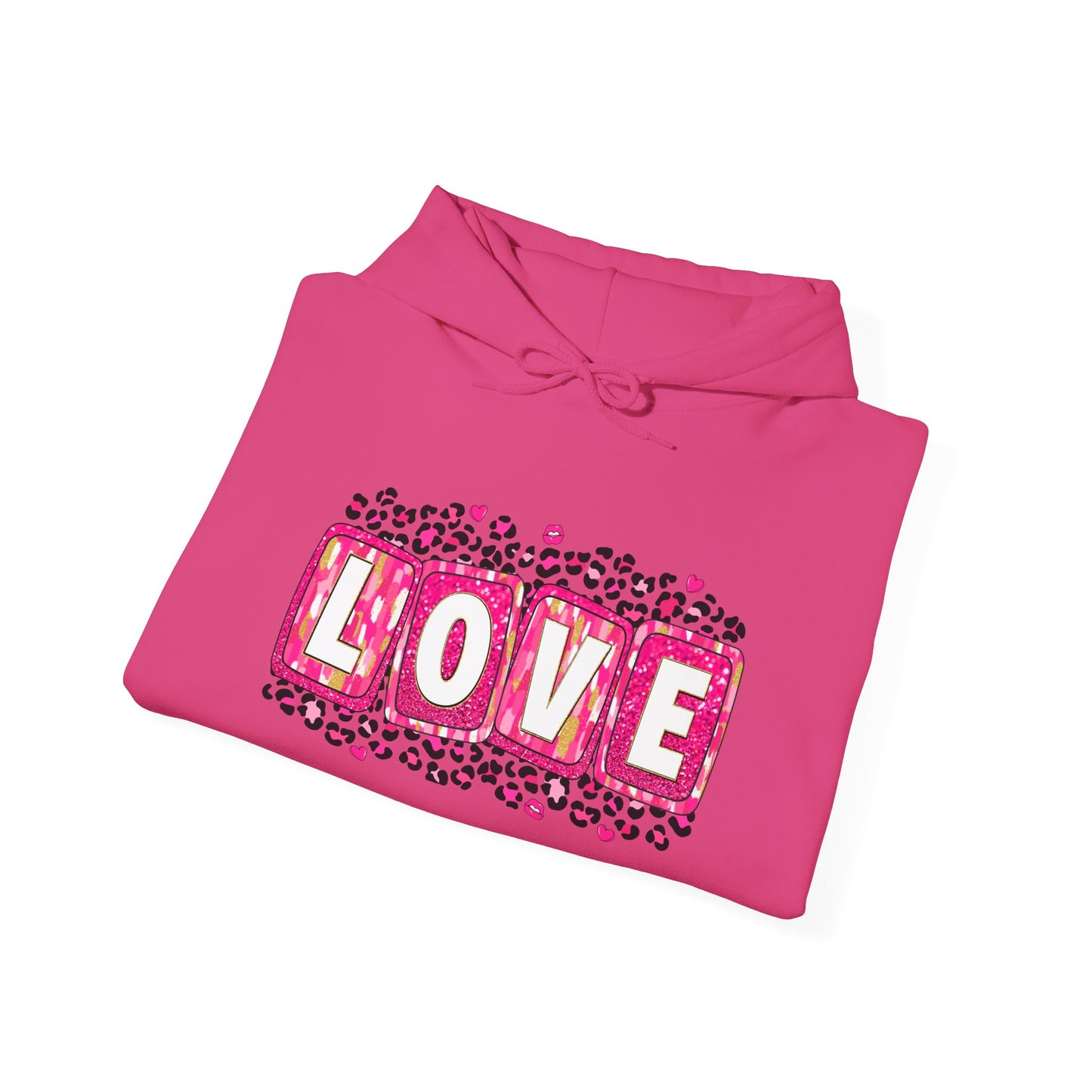 Personalized Love-Themed Hooded Sweatshirt
