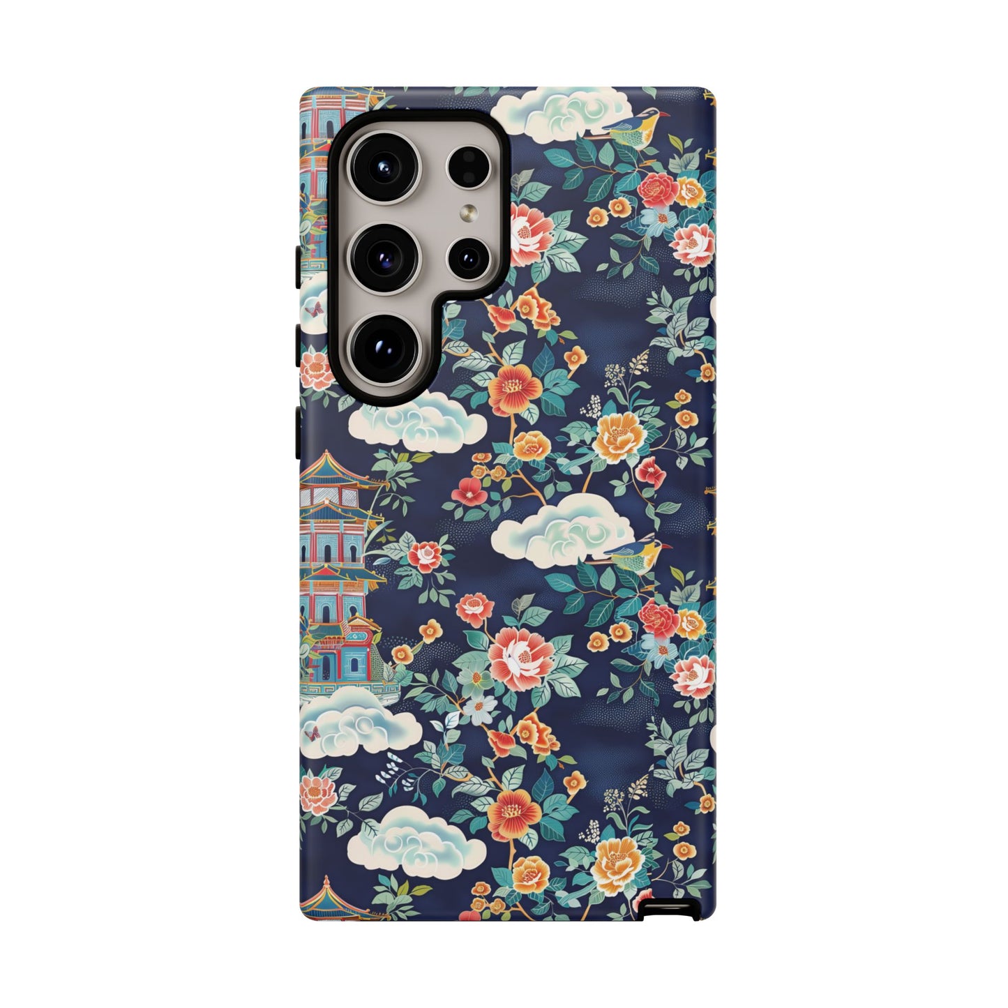 Enchanting Chinoiserie-Inspired Durable Phone Case