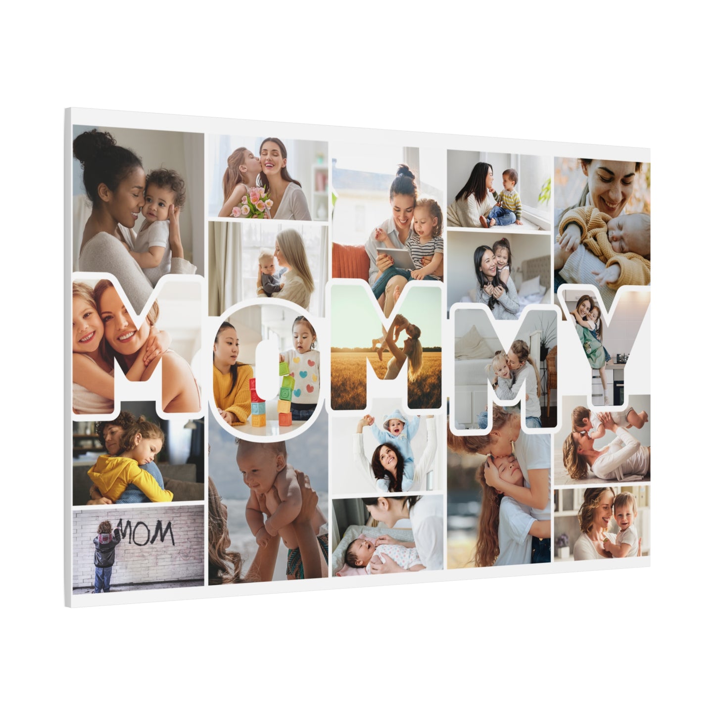 Personalized "MOMMY" Photo Collage Canvas