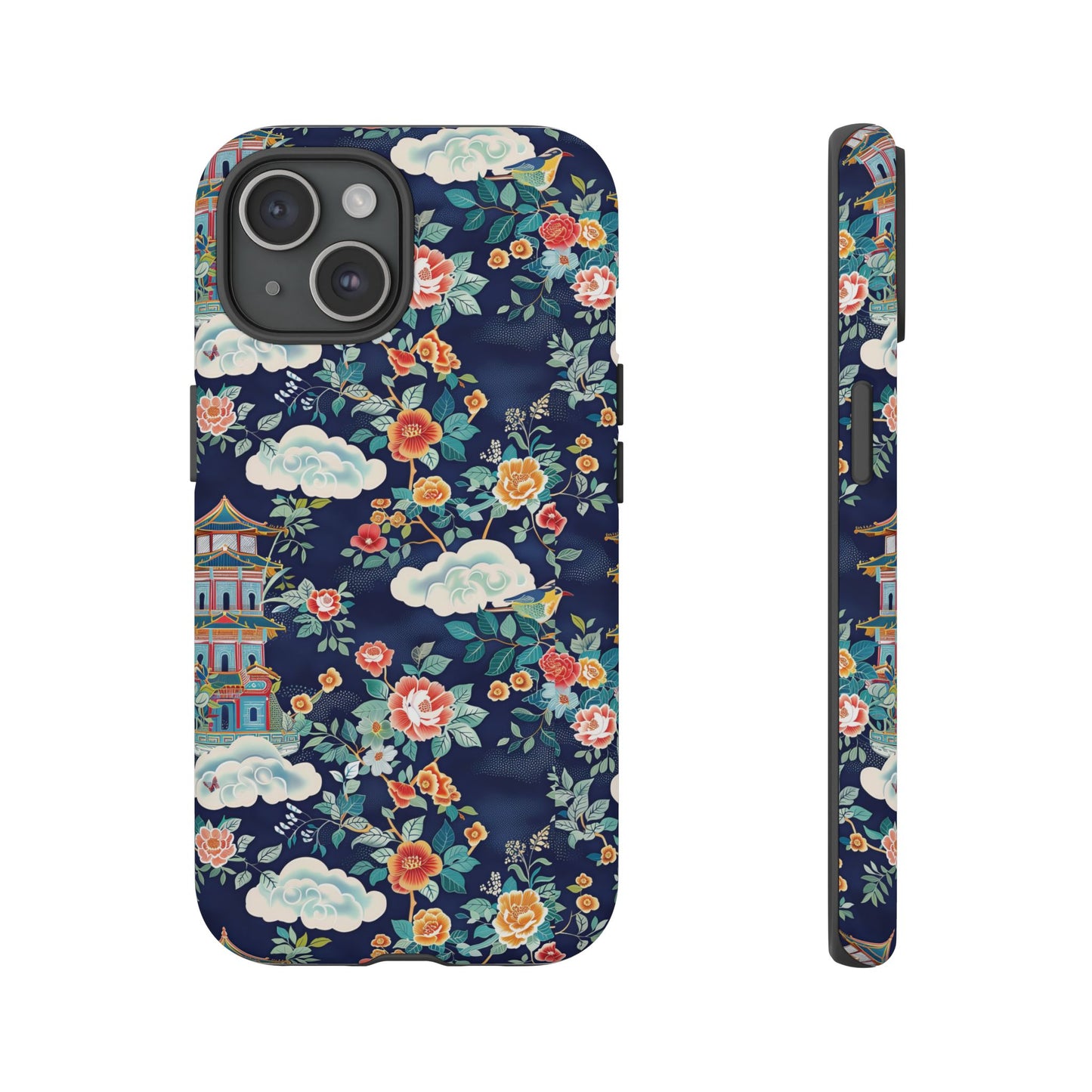 Enchanting Chinoiserie-Inspired Durable Phone Case