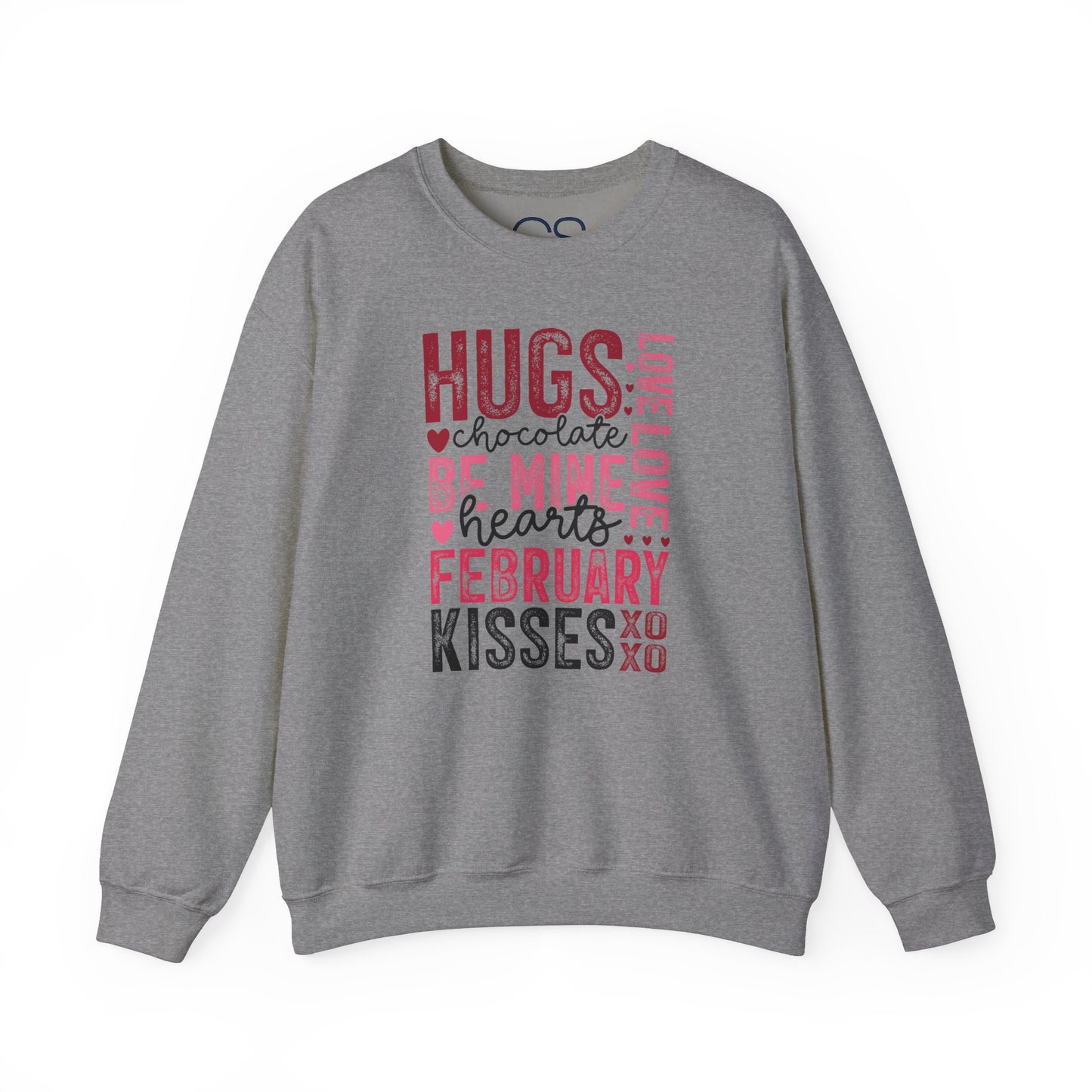 Cozy and Romantic Typography Crewneck Sweatshirt
