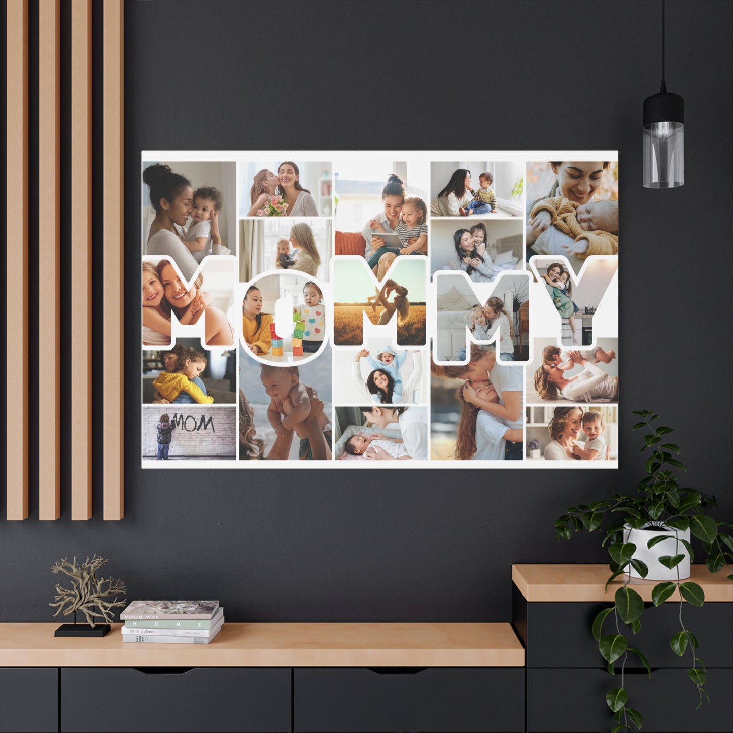 Personalized "MOMMY" Photo Collage Canvas