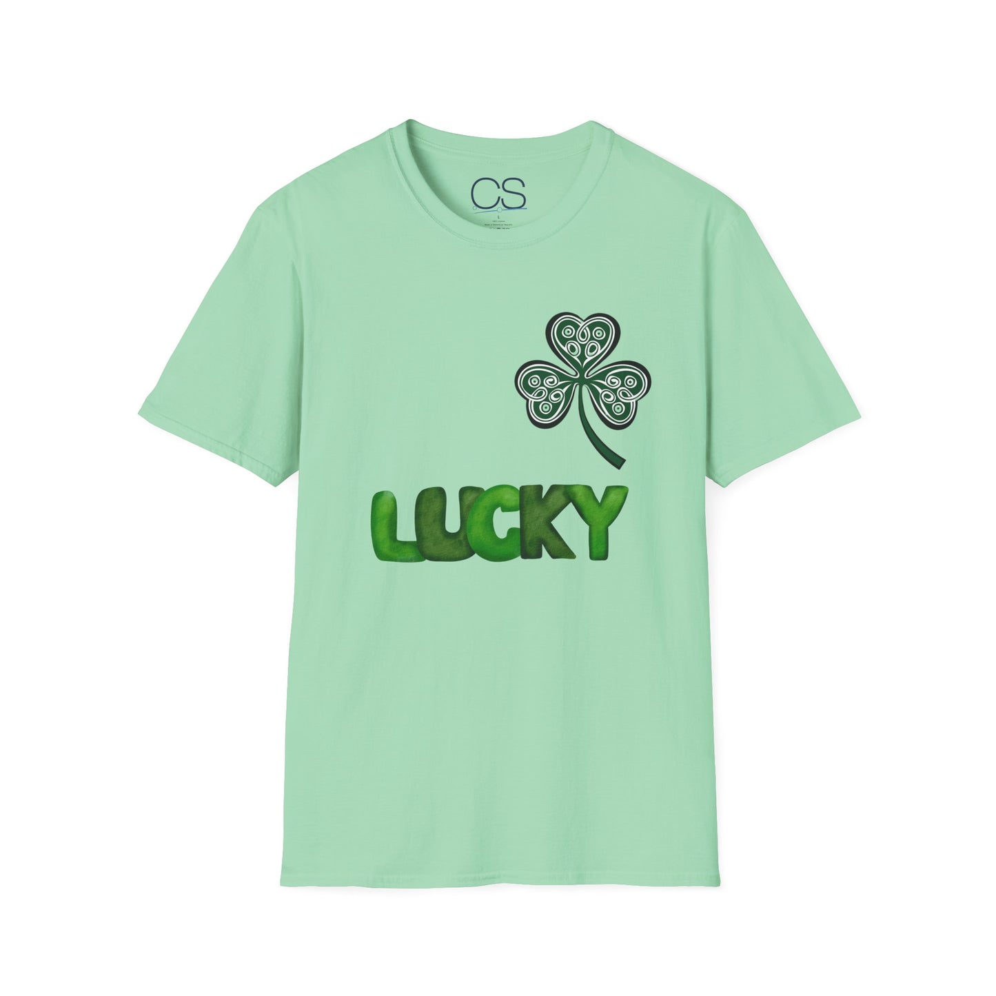 Double-Sided St. Patrick's Day Irish Shamrock Unisex Softstyle T-Shirt