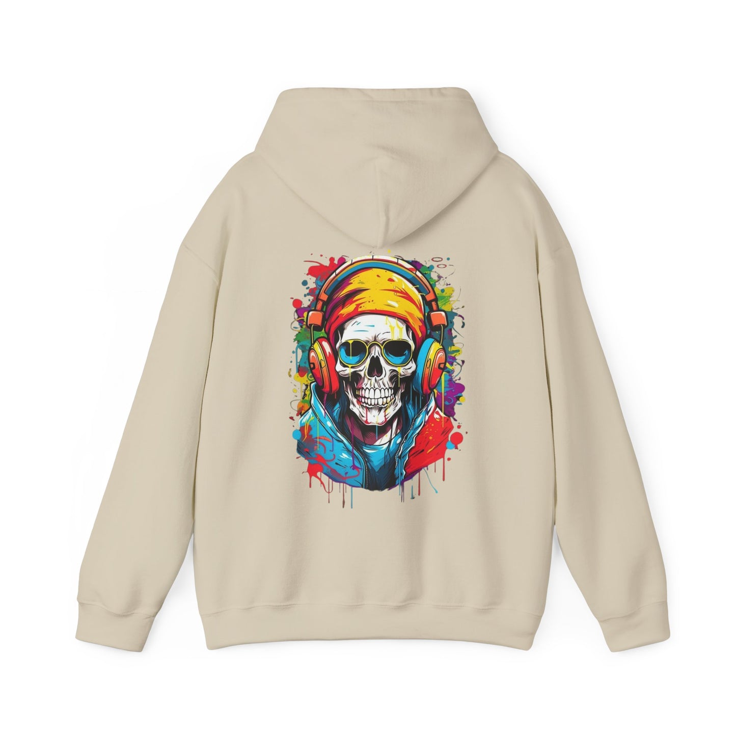 Vivid Gamer Skull Hooded Sweatshirt