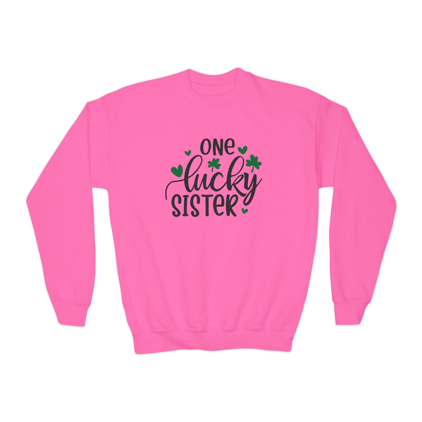 One Lucky Sister St. Patrick's Day Kids Sweatshirt - With Bundle