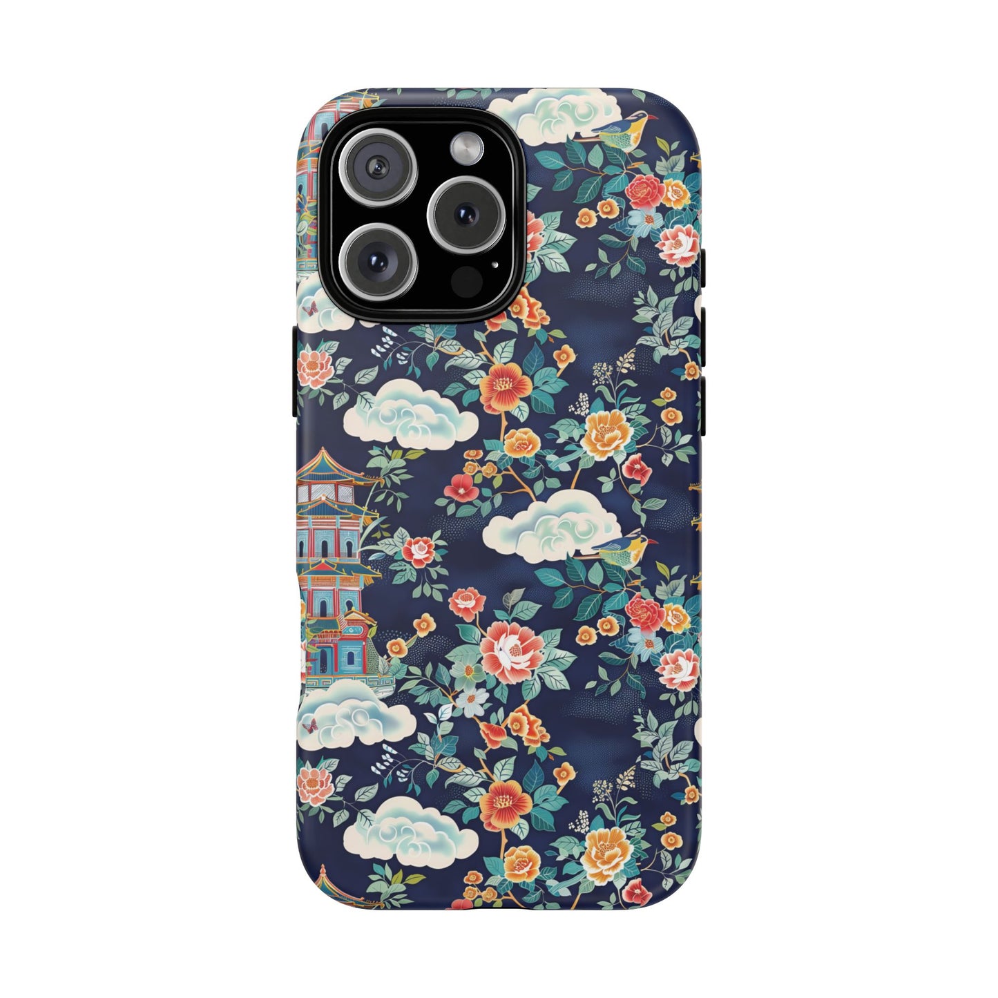 Enchanting Chinoiserie-Inspired Durable Phone Case