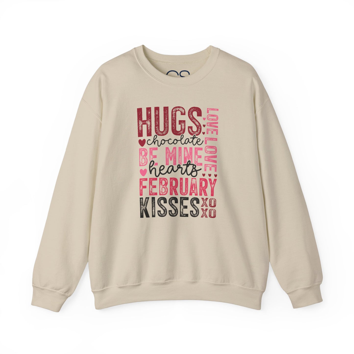 Cozy and Romantic Typography Crewneck Sweatshirt