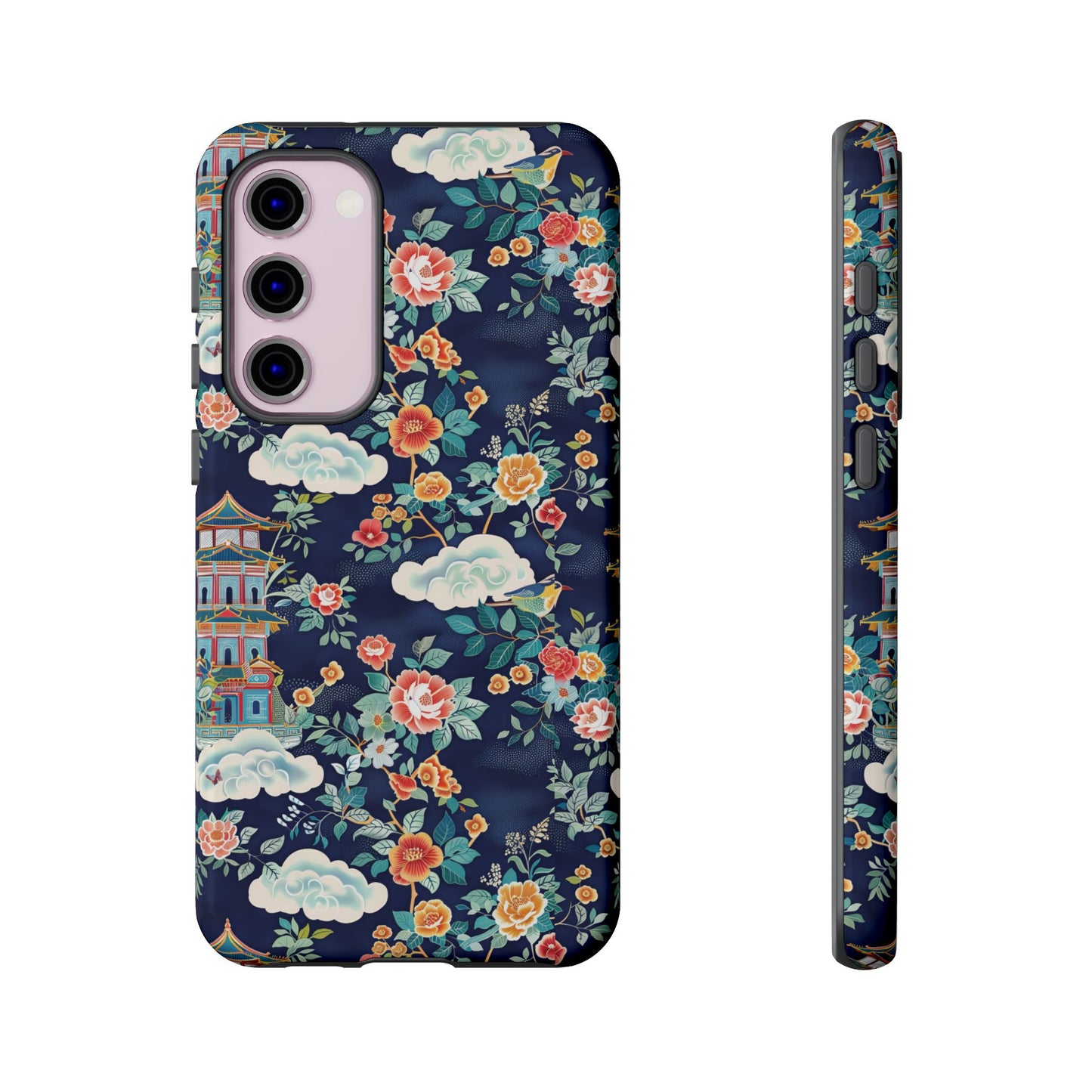 Enchanting Chinoiserie-Inspired Durable Phone Case