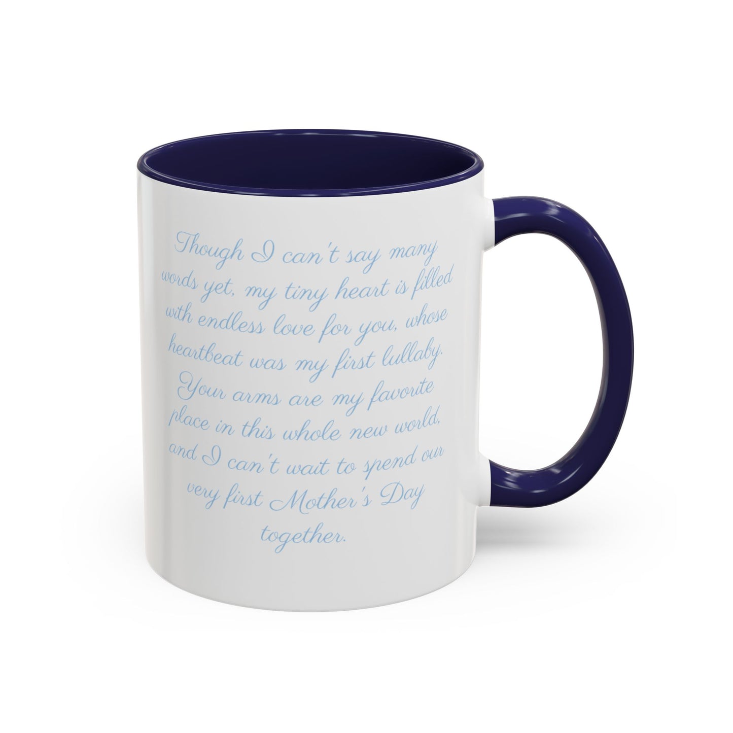My First Mother's Day Mug Blue - Newborn Baby Message