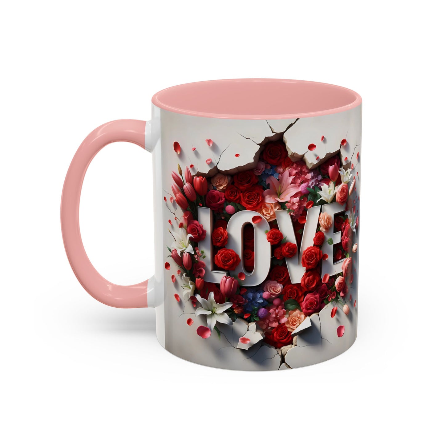 3D Floral LOVE/MUM Mugs - Mother's Day Gift
