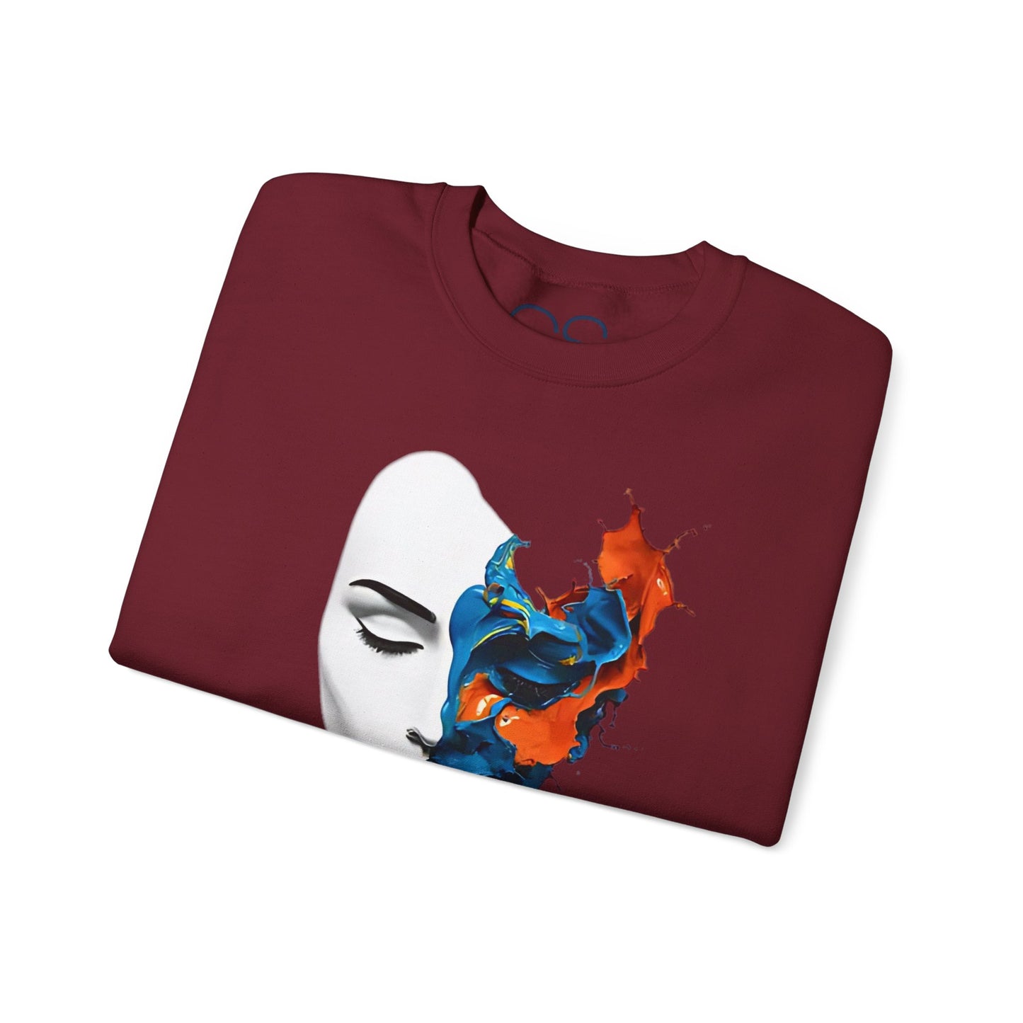 Abstract Art Face Crewneck Sweatshirt