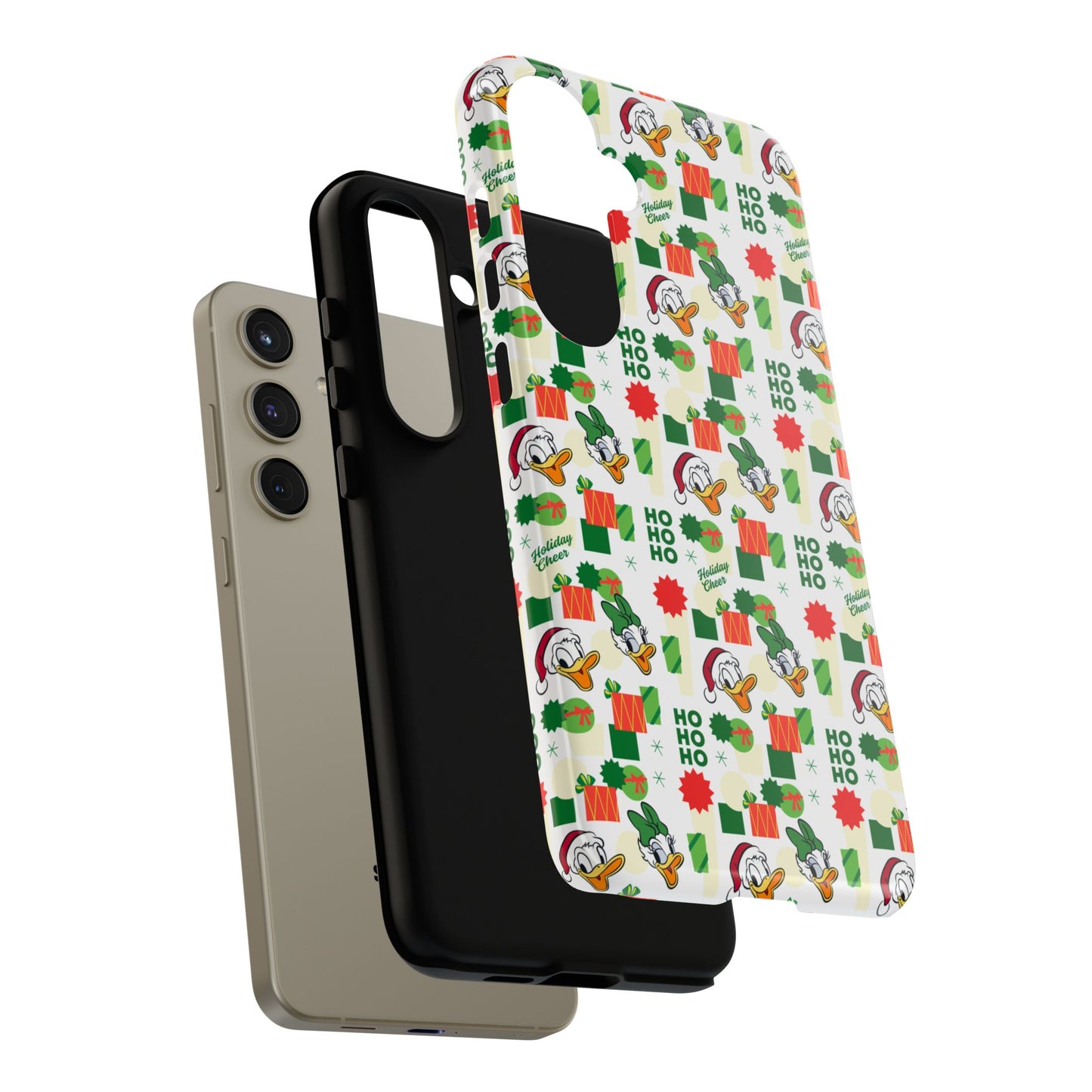 Disney Donald Duck and Daisy Christmas-Themed Durable Phone Case