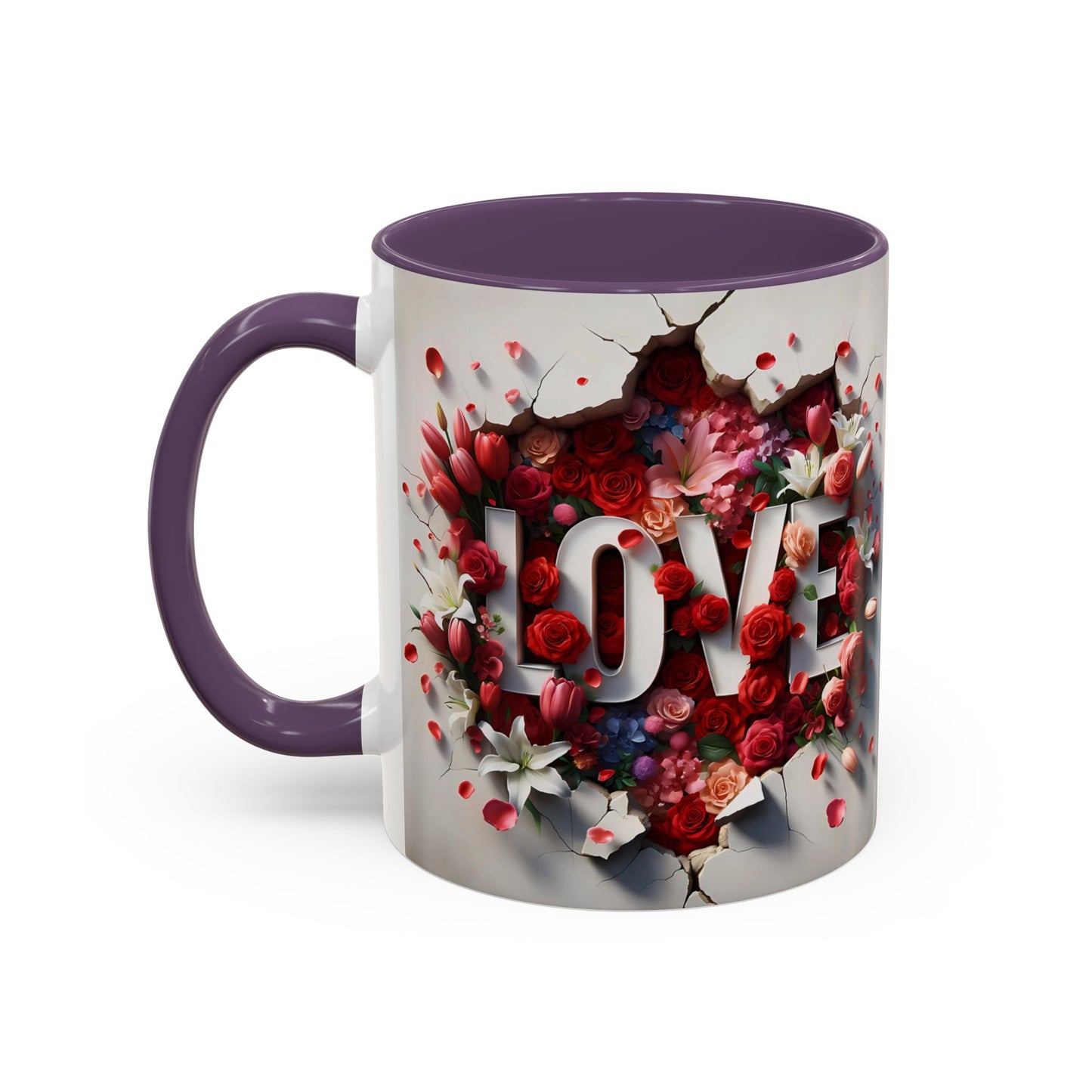 3D Floral LOVE/MUM Mugs - Mother's Day Gift