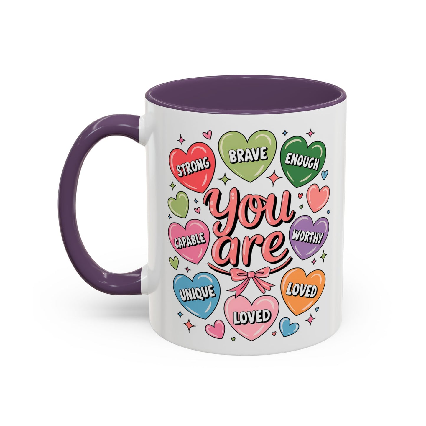 Custom "You Are Loved" Valentine's Day Color Mug with Personalized Name