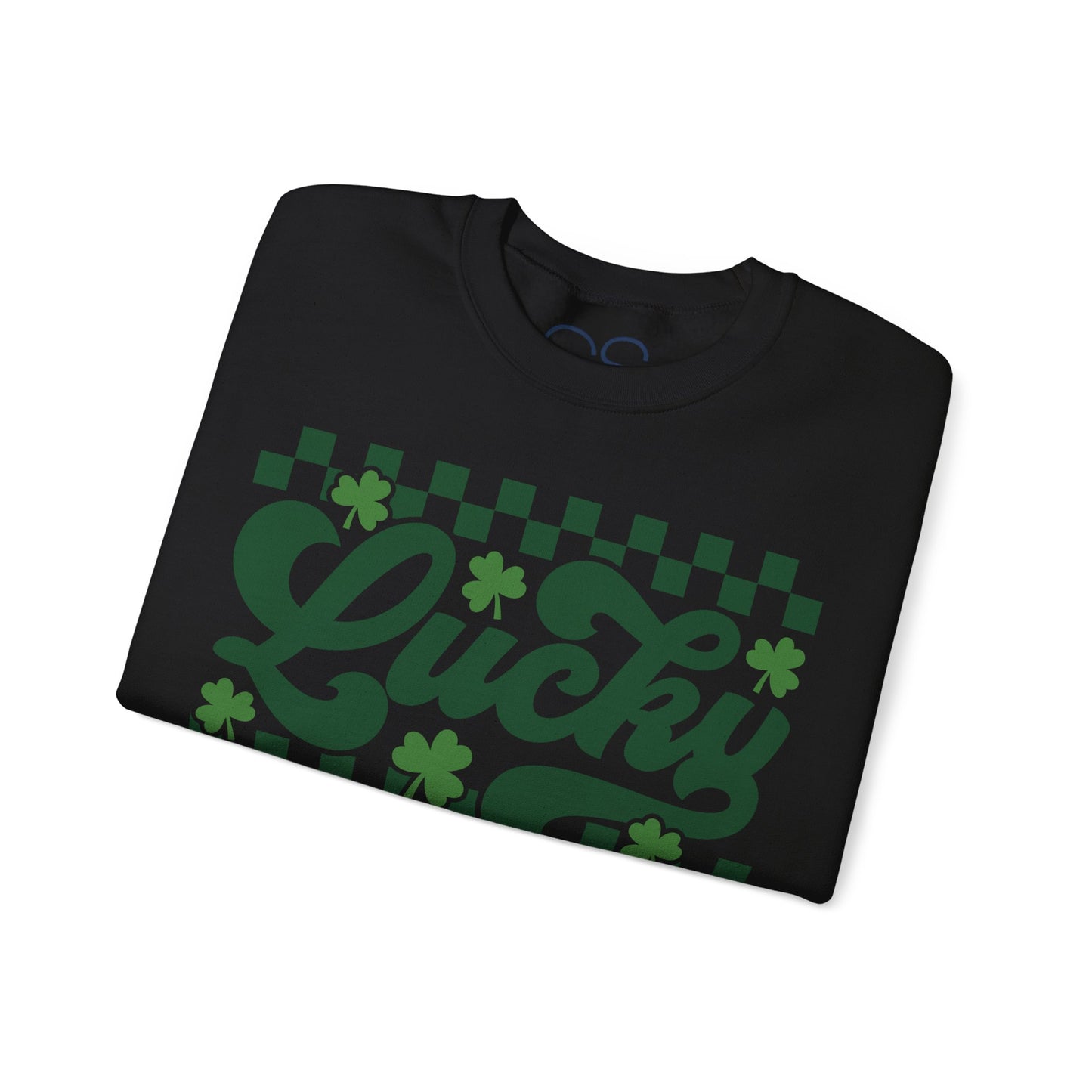 Lucky Shamrock Checkerboard Crewneck Sweatshirt