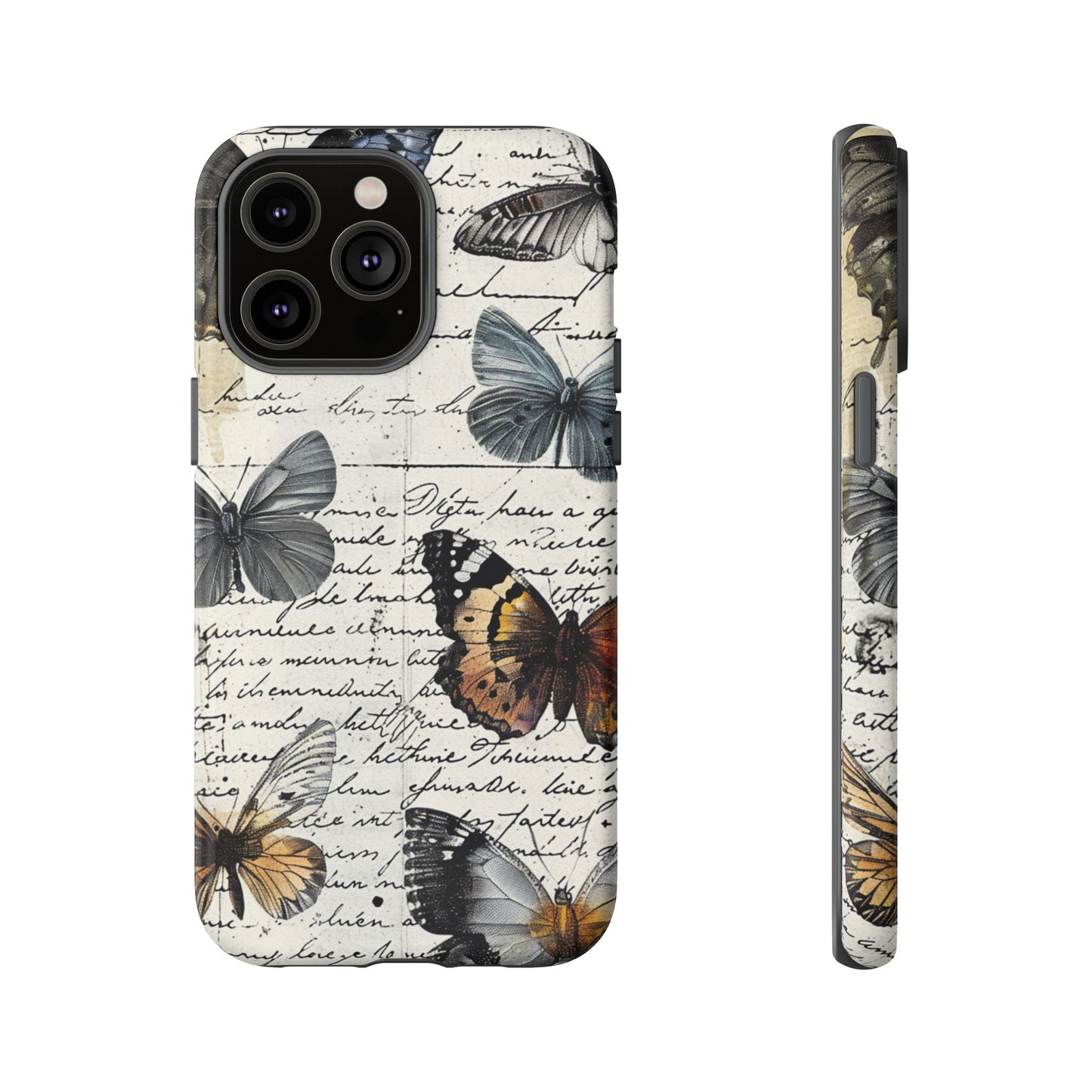 Vintage Butterfly Collage Durable Phone Case