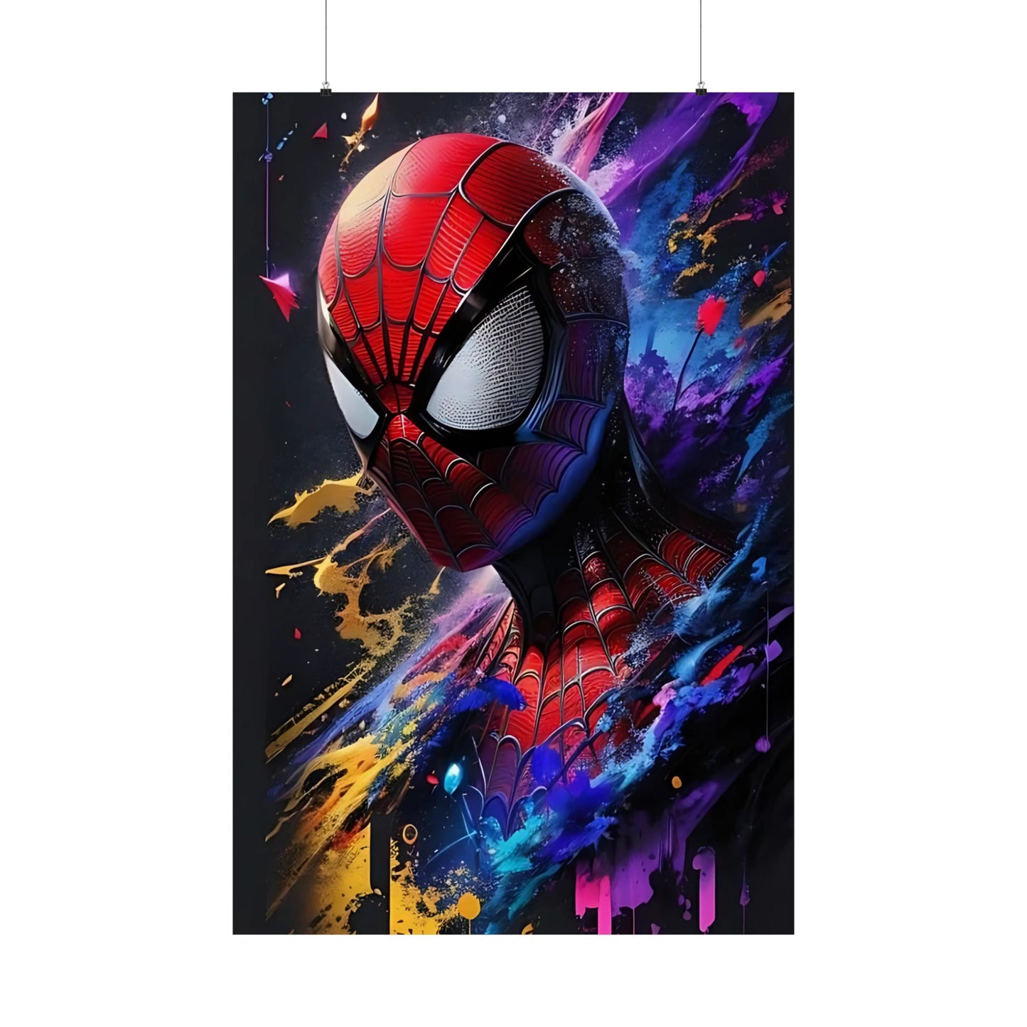 Spider-Hero Cosmic Art Poster
