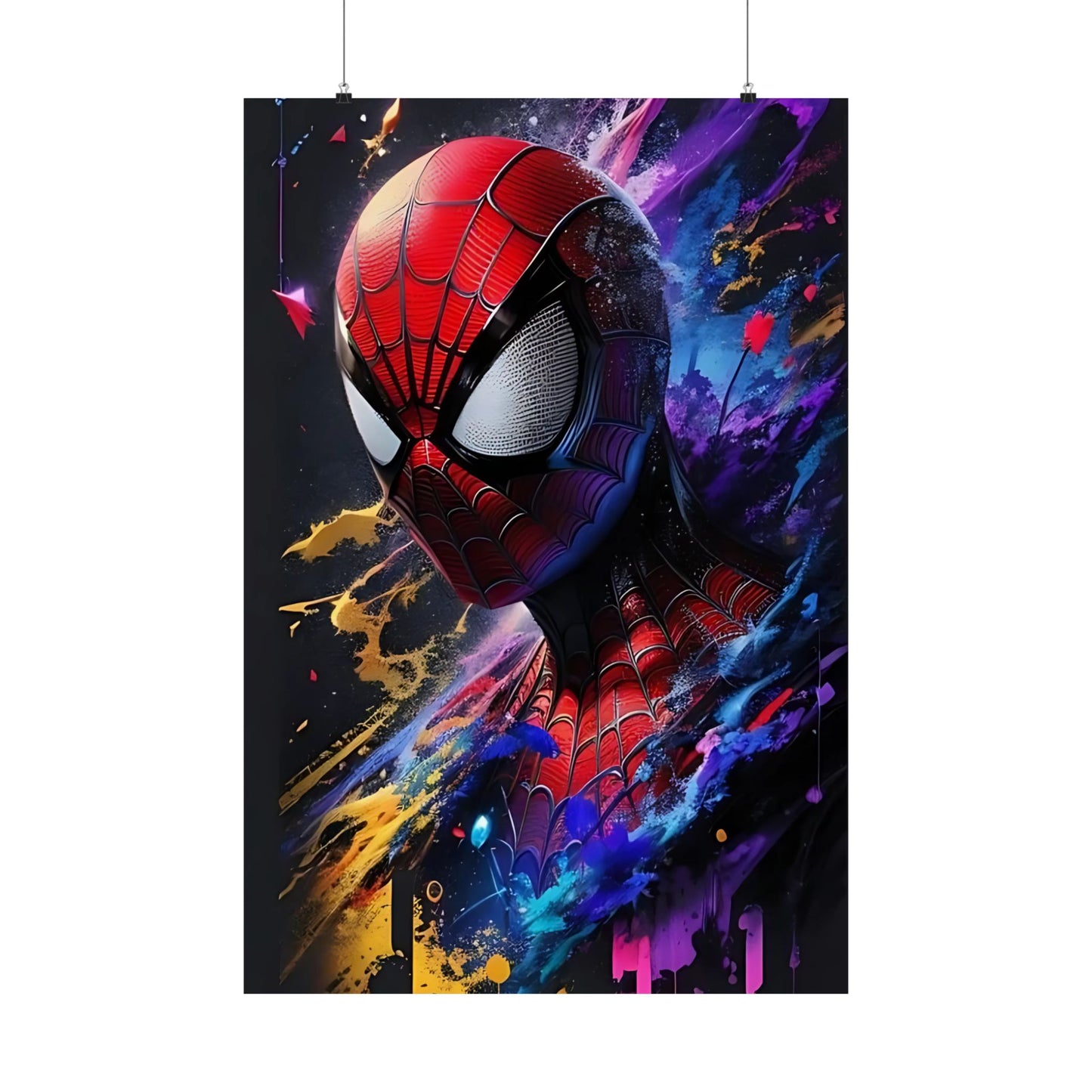 Spider-Hero Cosmic Art Poster