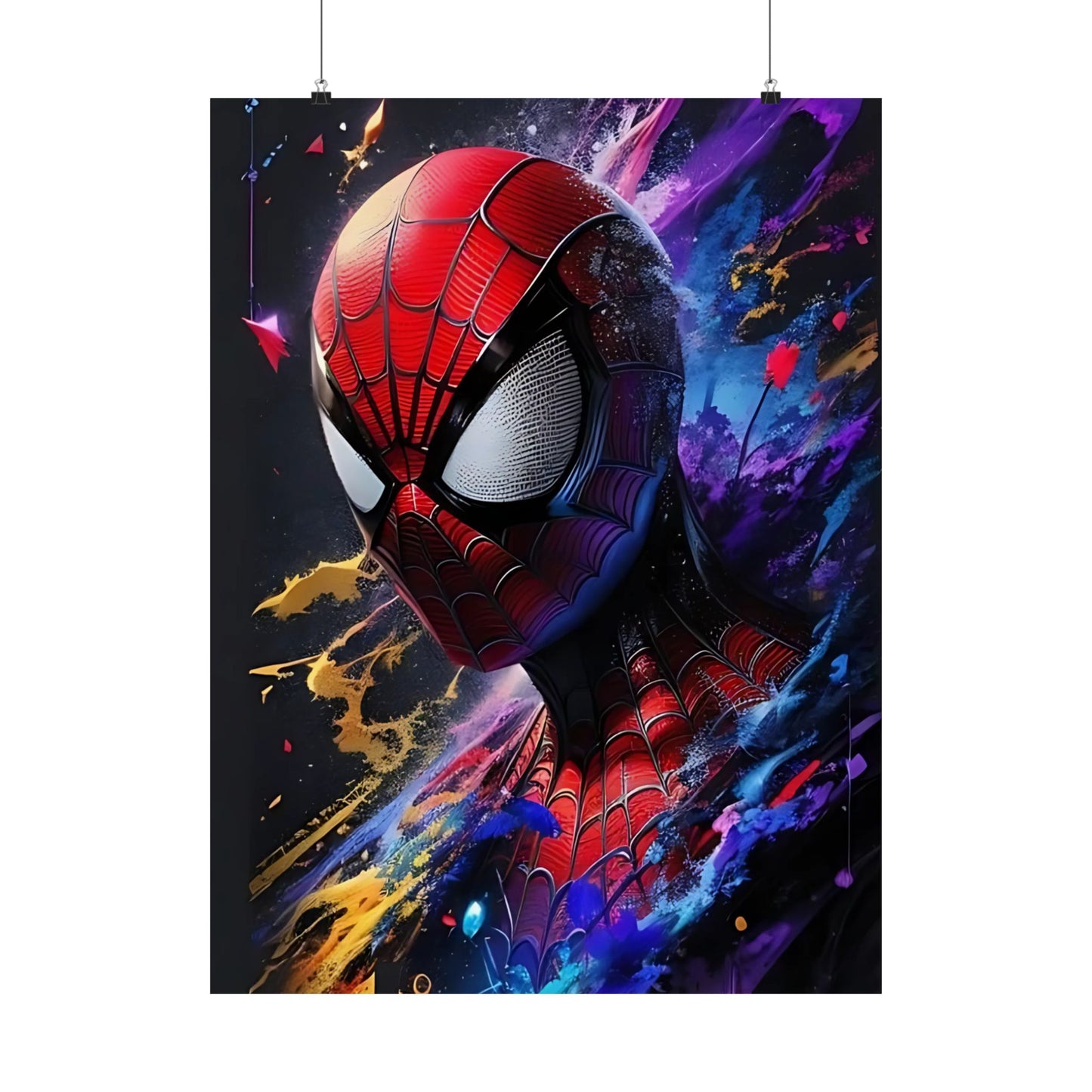 Spider-Hero Cosmic Art Poster