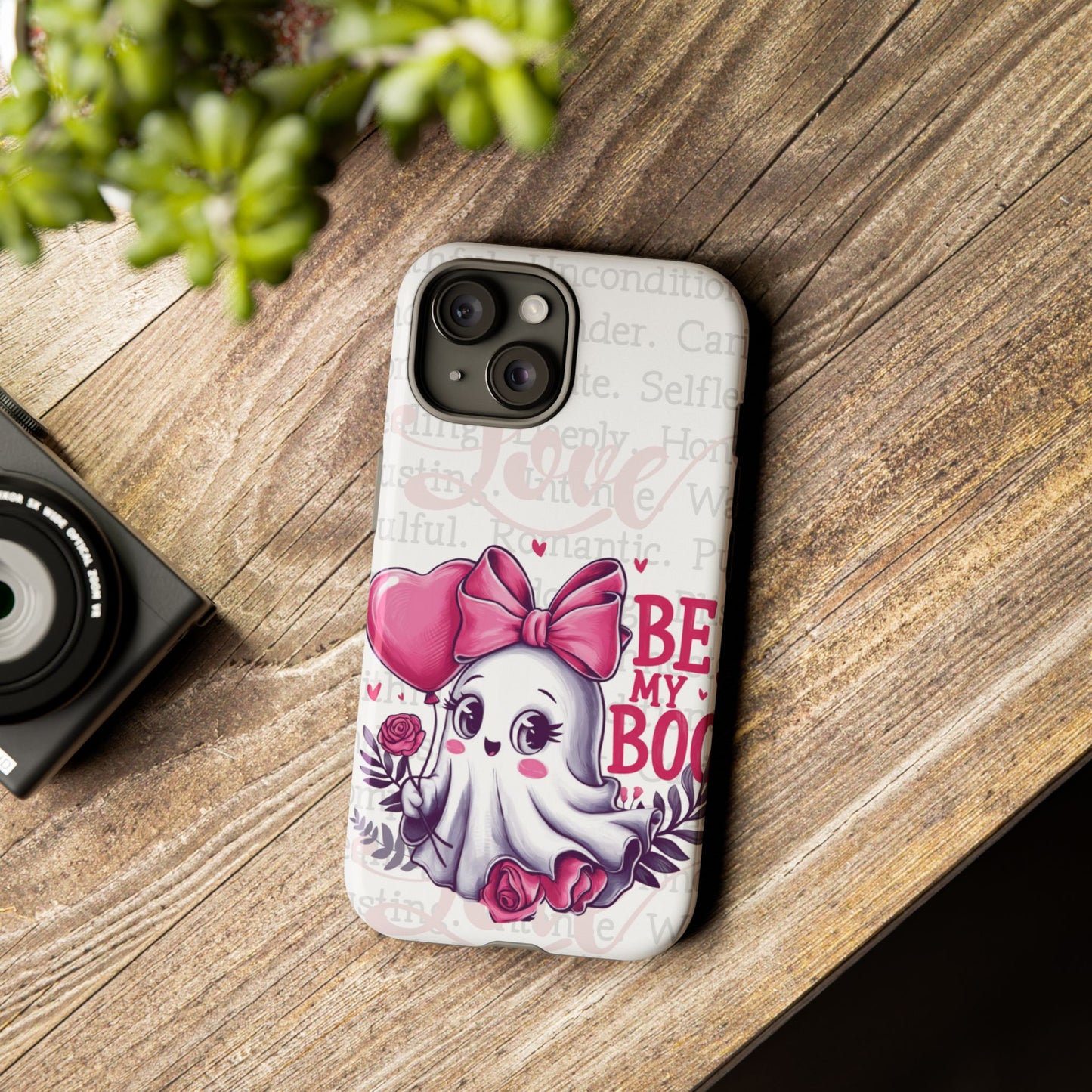 Be My Boo Ghost Patterned Durable Phone Case