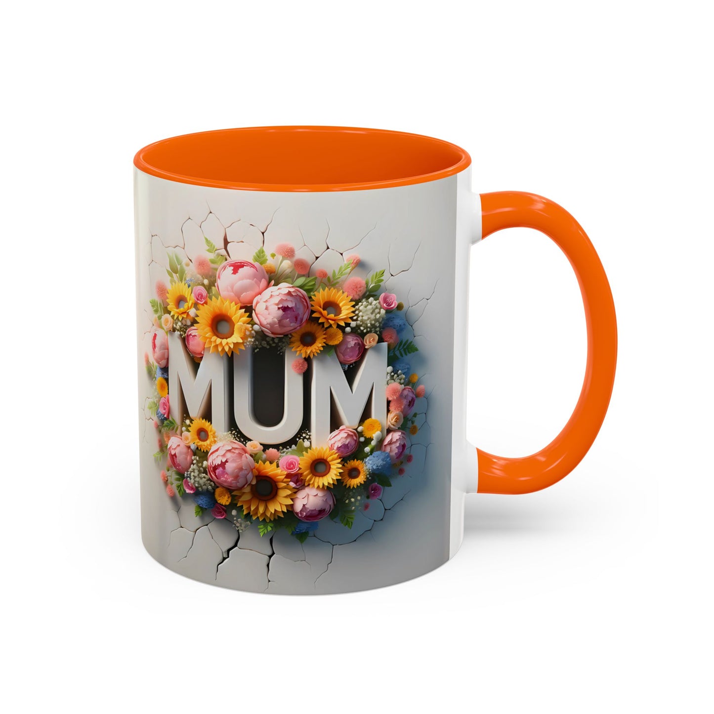 3D Floral LOVE/MUM Mugs - Mother's Day Gift