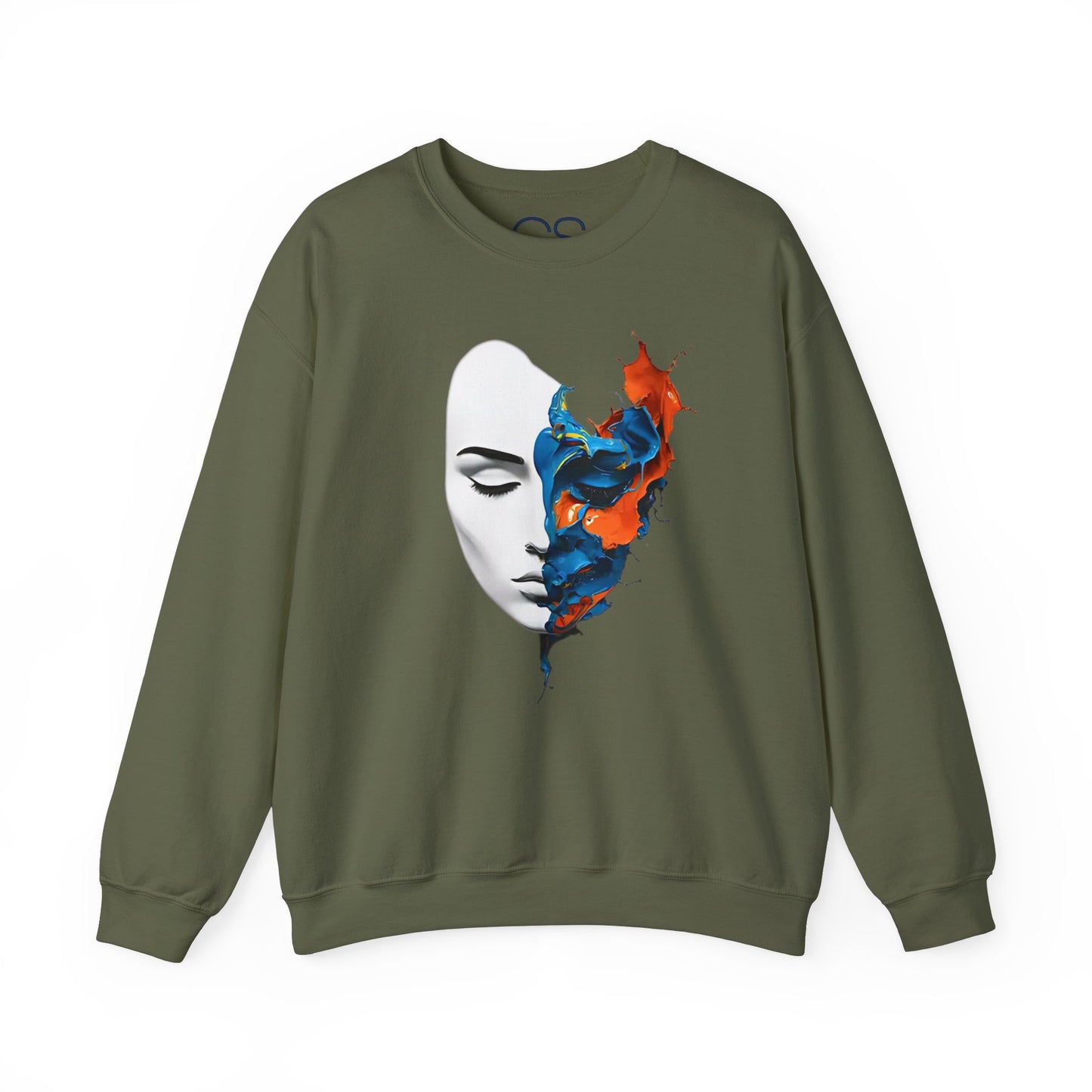 Abstract Art Face Crewneck Sweatshirt