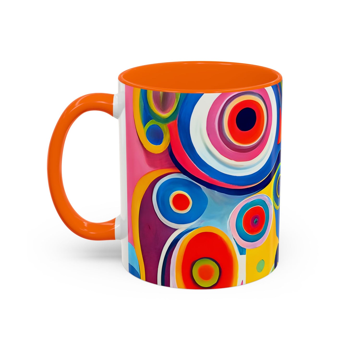 Vibrant Circles Modern Art Coffee Mug