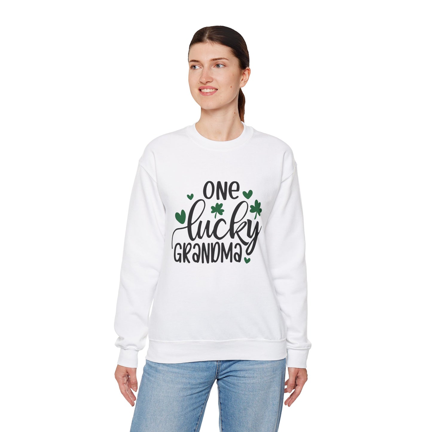 Personalized One Lucky Grandma St. Patrick's Day Sweatshirt - With Bundle