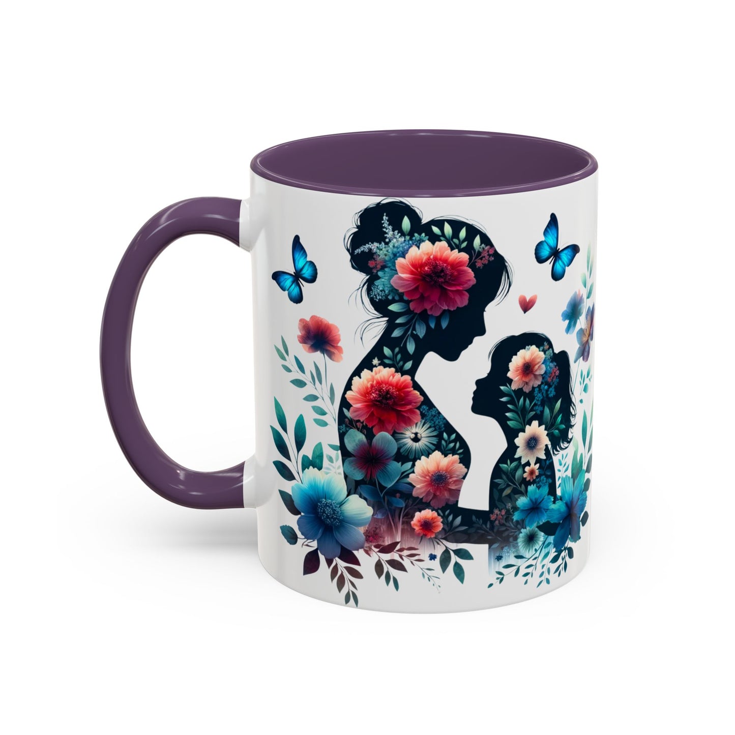 Mother & Child Floral Art Mug