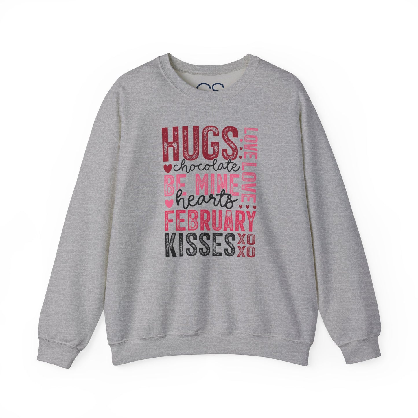 Cozy and Romantic Typography Crewneck Sweatshirt