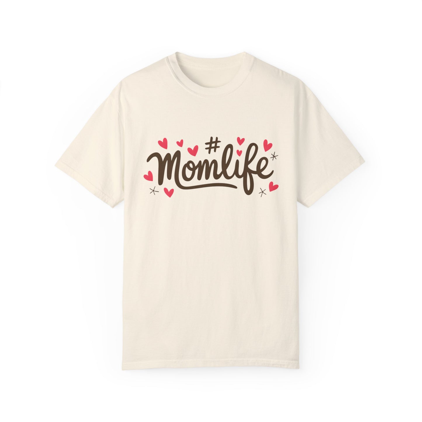 Momlife Heart-Adorned T-Shirt