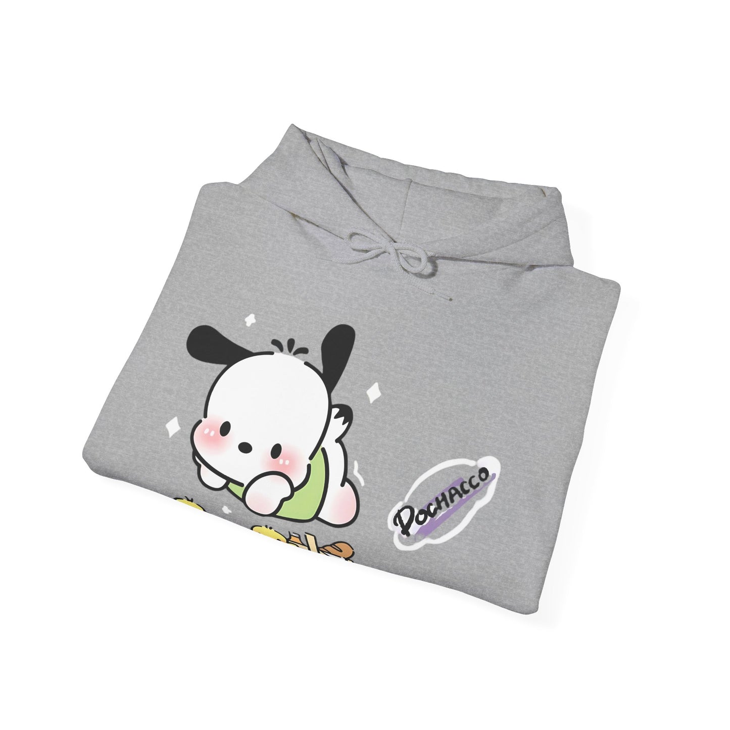Unisex Heavy Blend Pochacco Hooded Sweatshirt – Adorable & Cozy Design for Fans