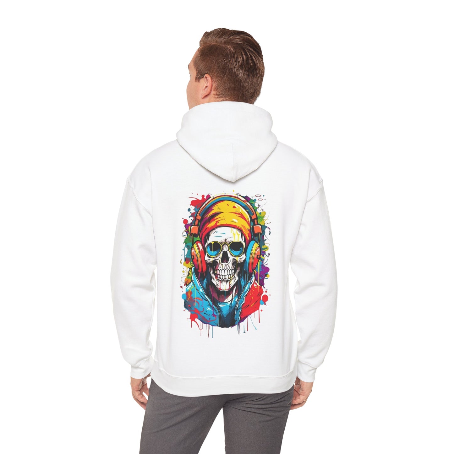 Vivid Gamer Skull Hooded Sweatshirt