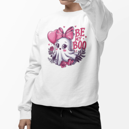 Cute and Comfy Ghost Crewneck Sweatshirt