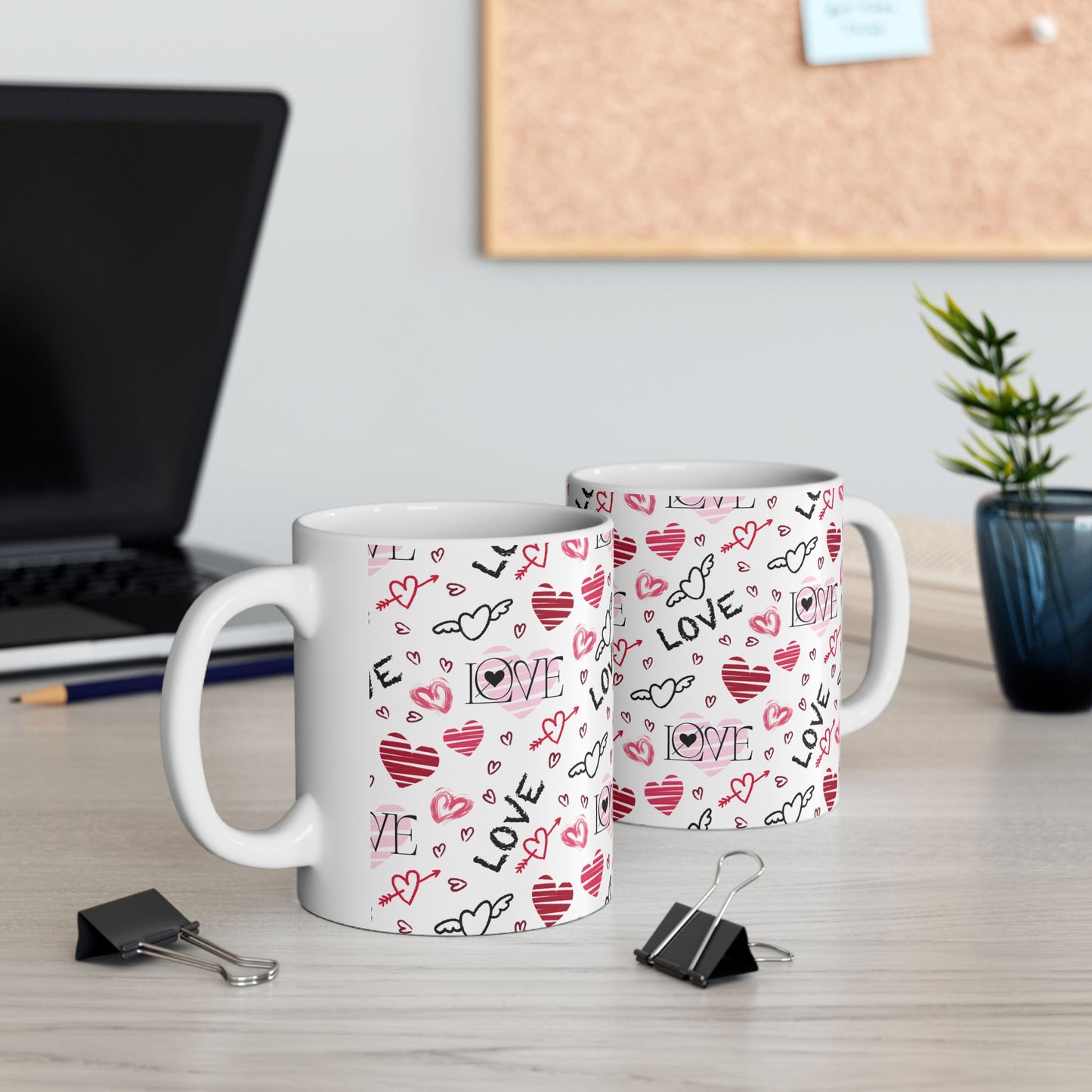 Love & Heart Ceramic Mug