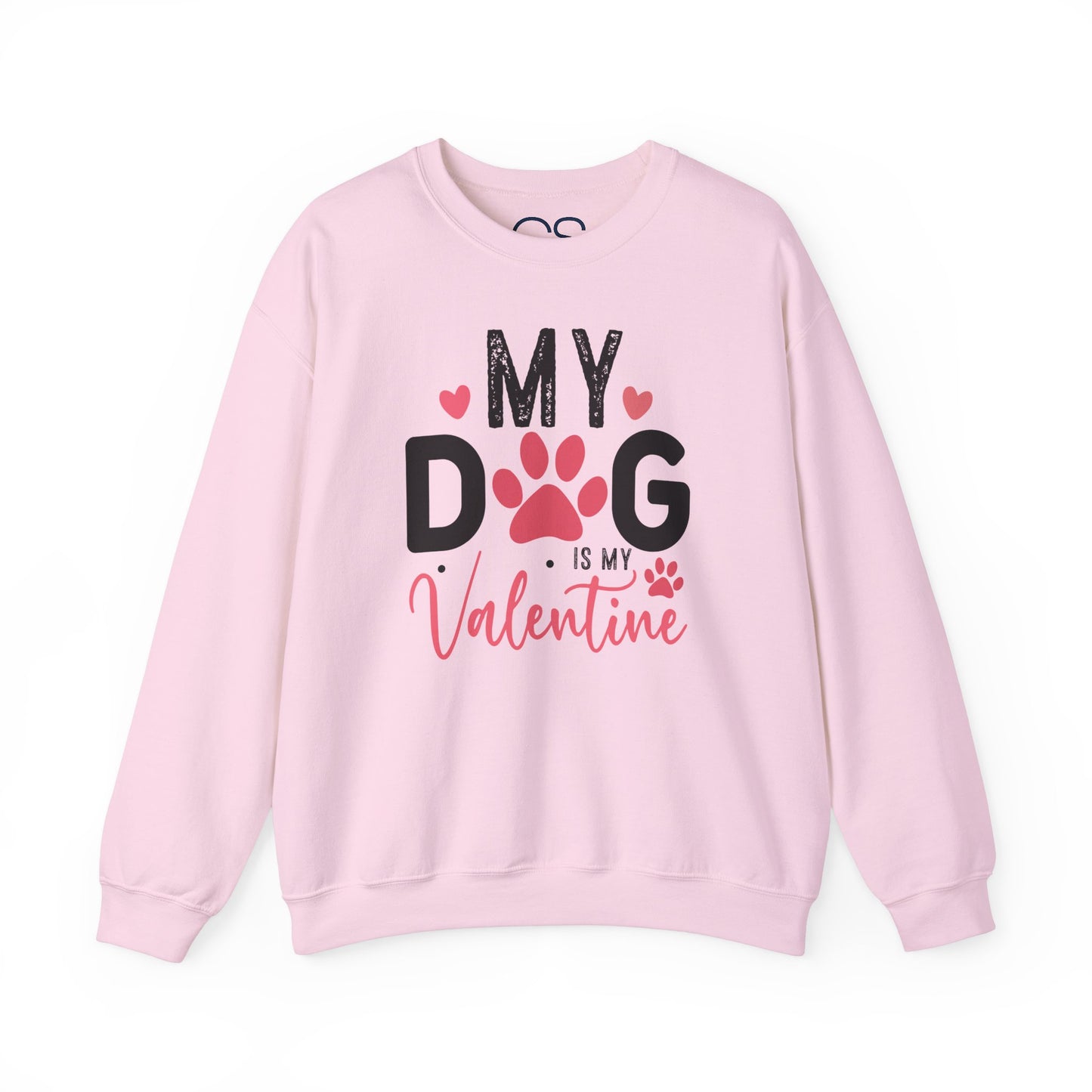 Cozy My Dog Is My Valentine Crewneck Sweatshirt