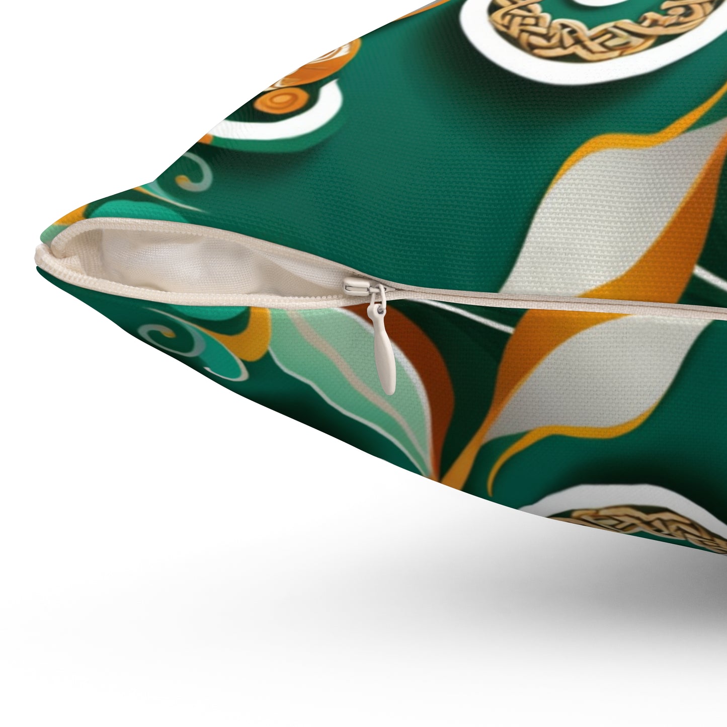 Golden Shamrock St. Patrick’s Day Pillow – Festive Irish Charm