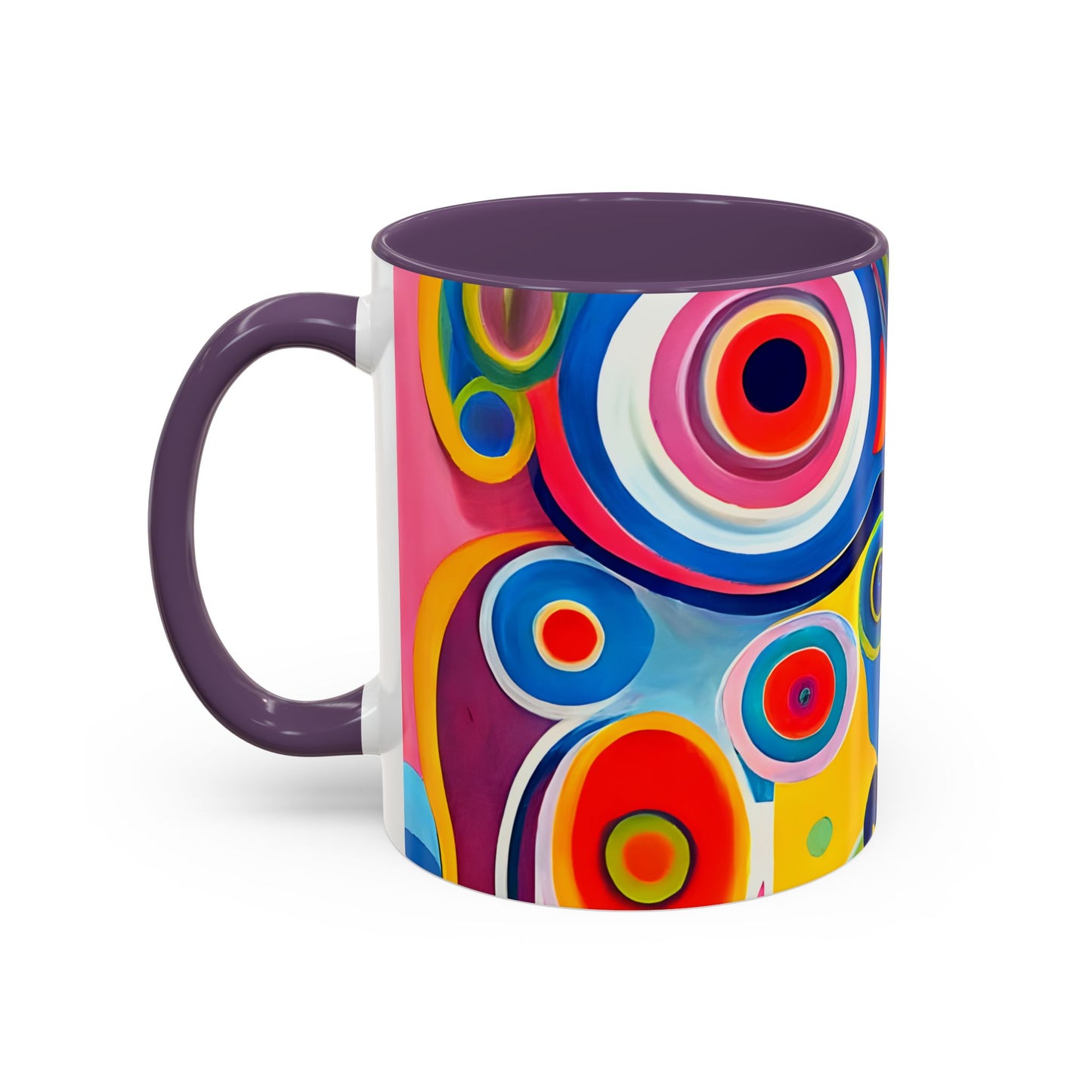 Vibrant Circles Modern Art Coffee Mug