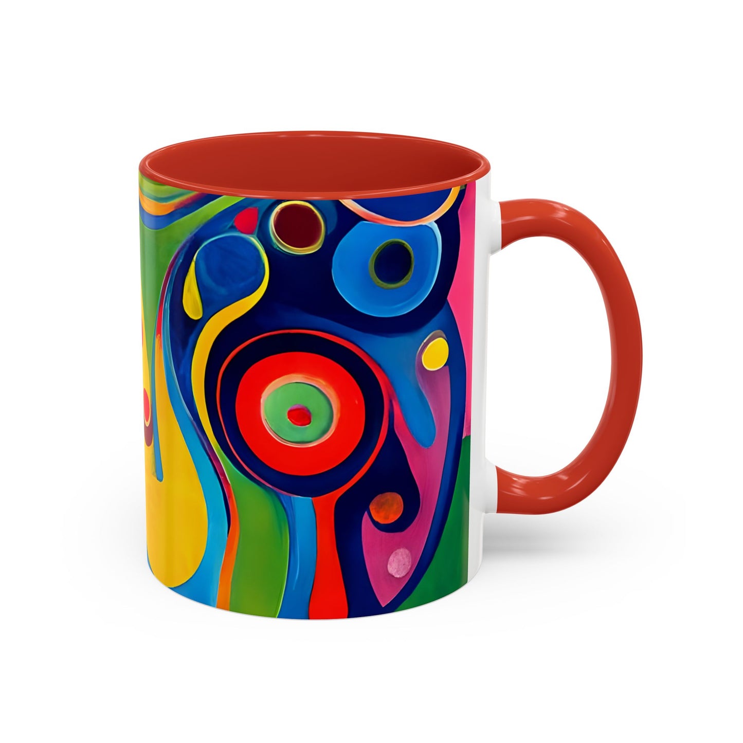 Vibrant Circles Modern Art Coffee Mug
