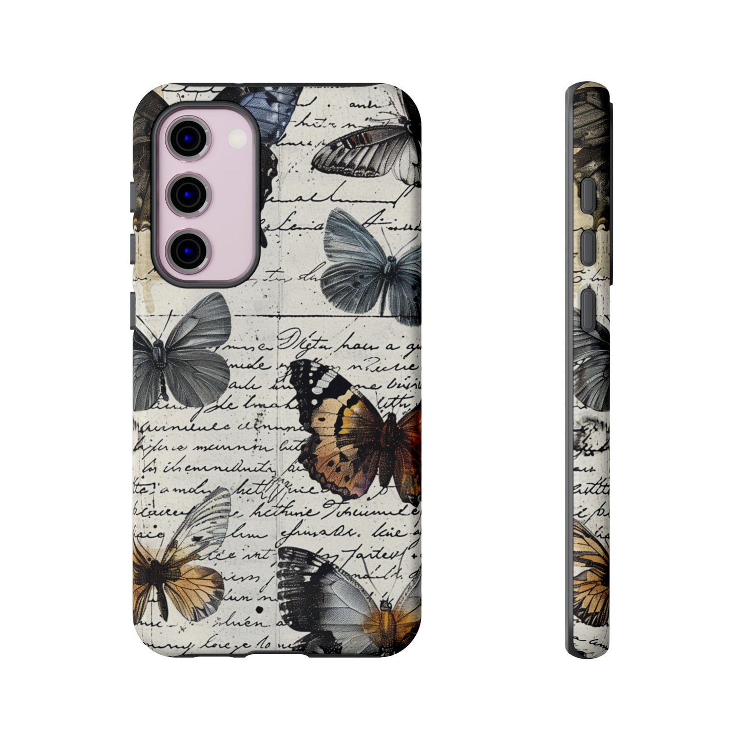 Vintage Butterfly Collage Durable Phone Case