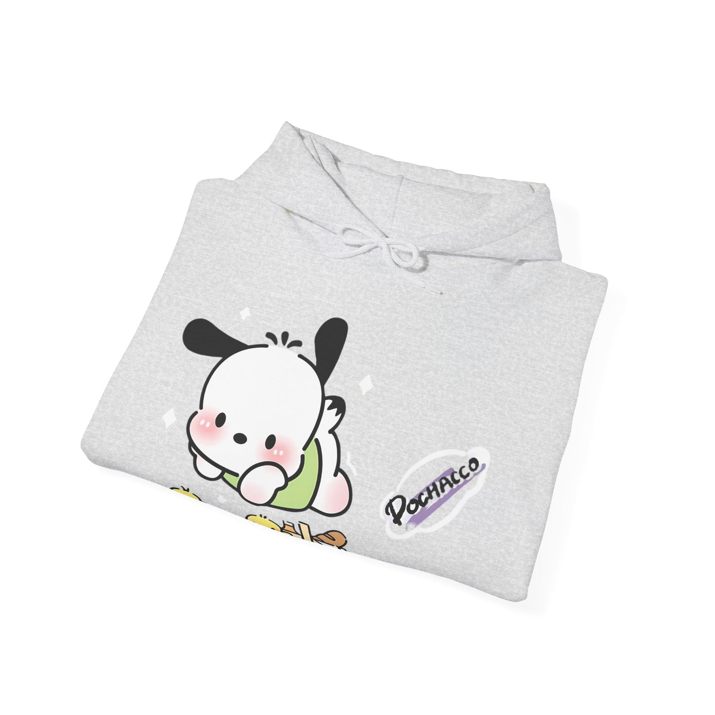 Unisex Heavy Blend Pochacco Hooded Sweatshirt – Adorable & Cozy Design for Fans