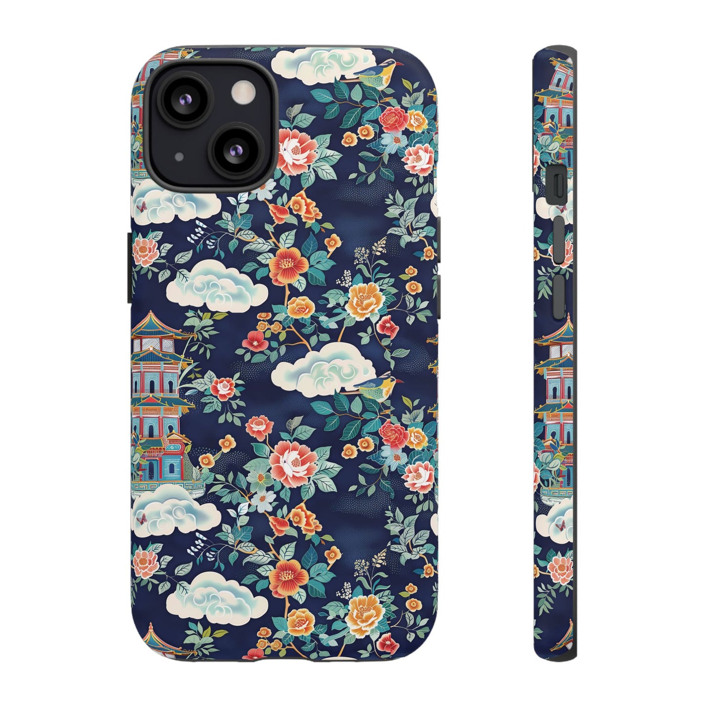 Enchanting Chinoiserie-Inspired Durable Phone Case