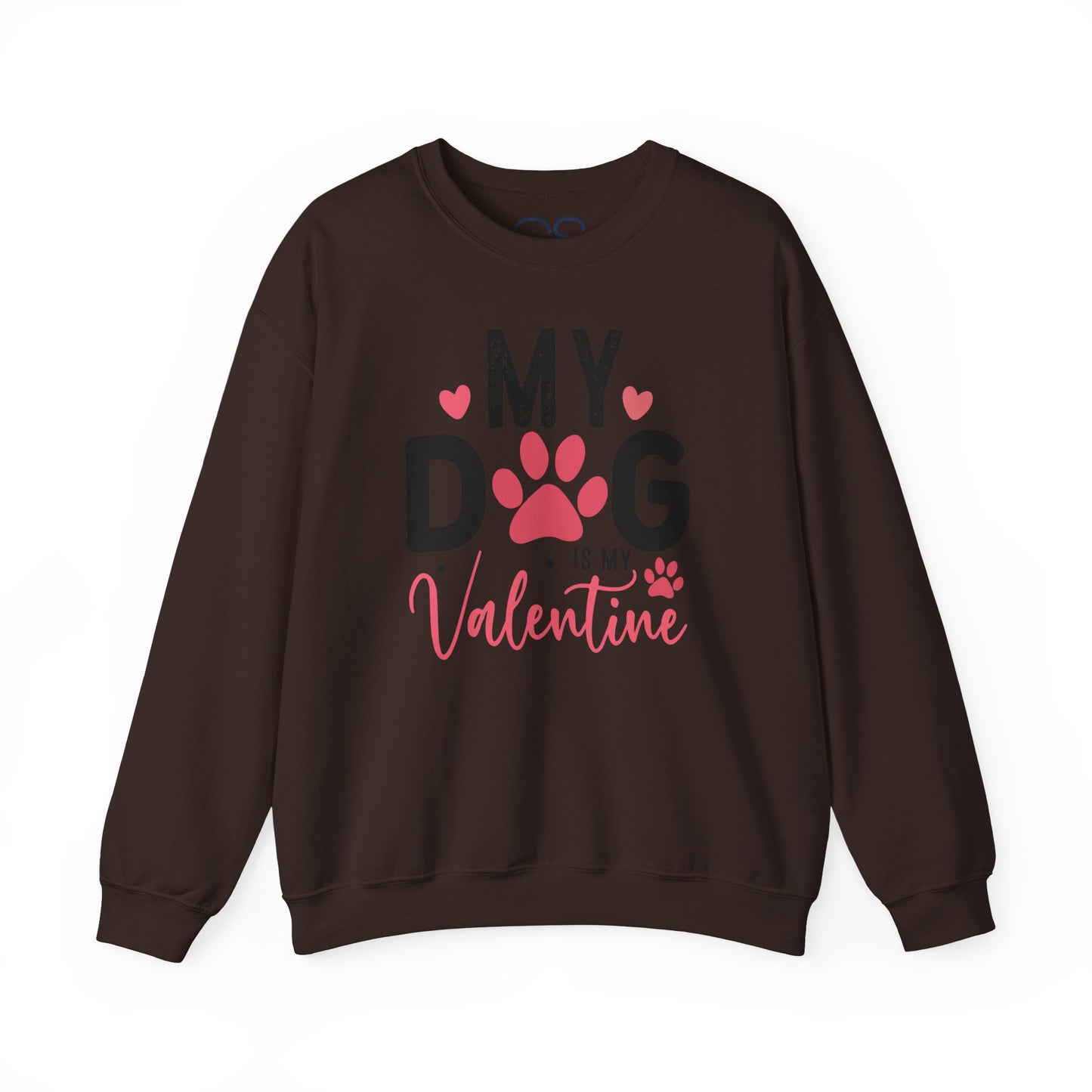 Cozy My Dog Is My Valentine Crewneck Sweatshirt